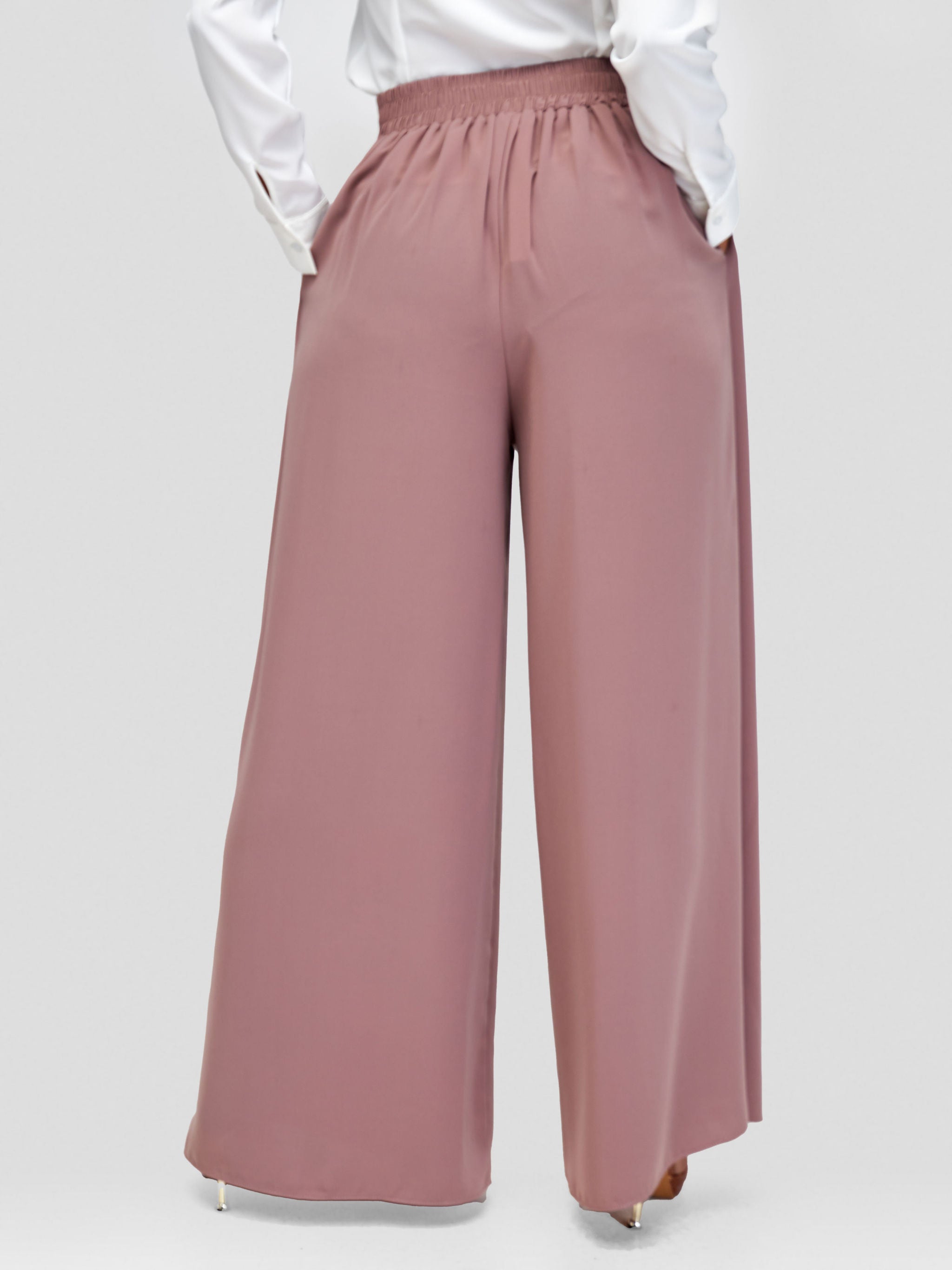 Vivo Basic Crepe Pants - Taupe