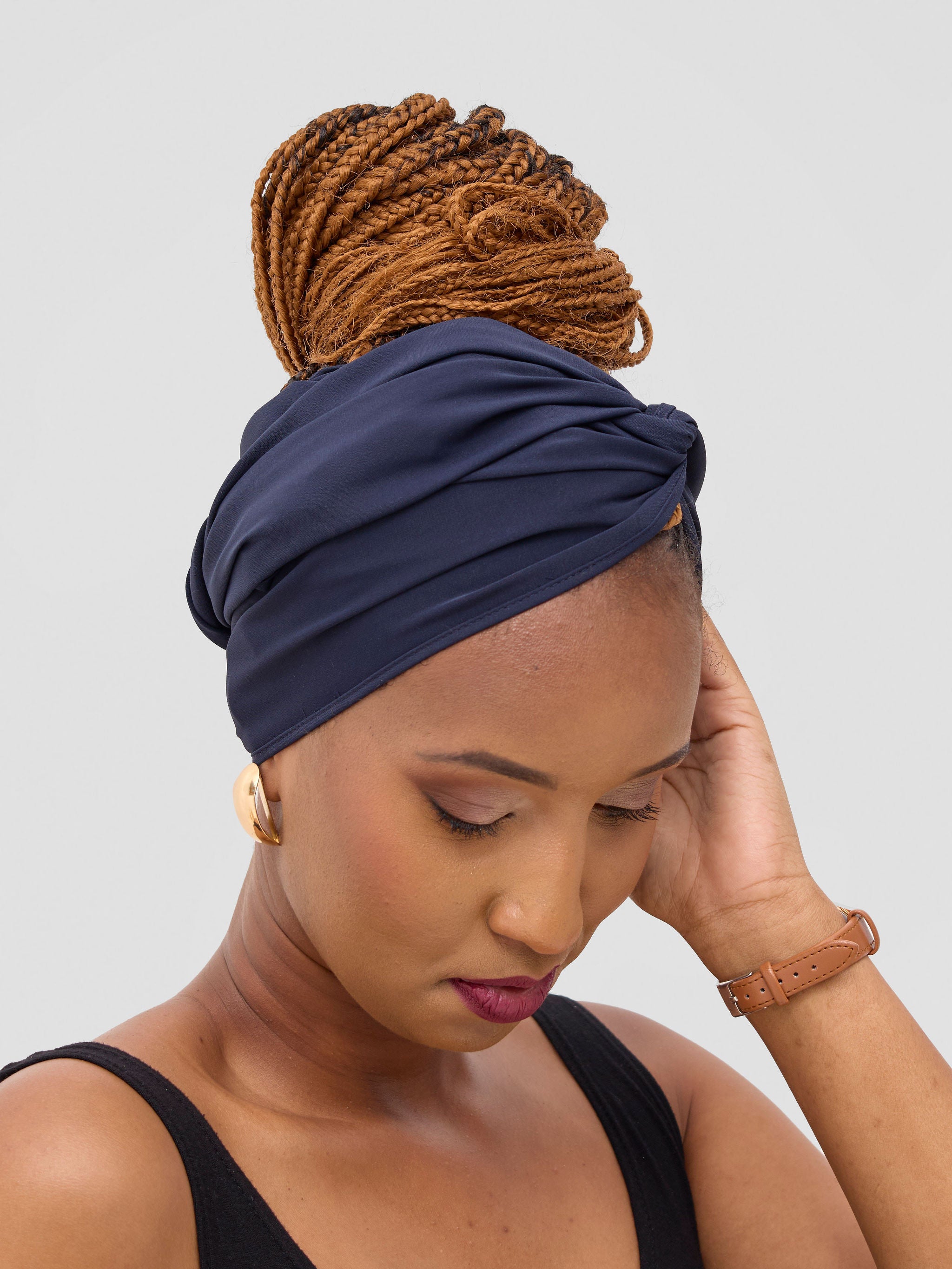 Vivo Seli Head Wrap - Navy Blue