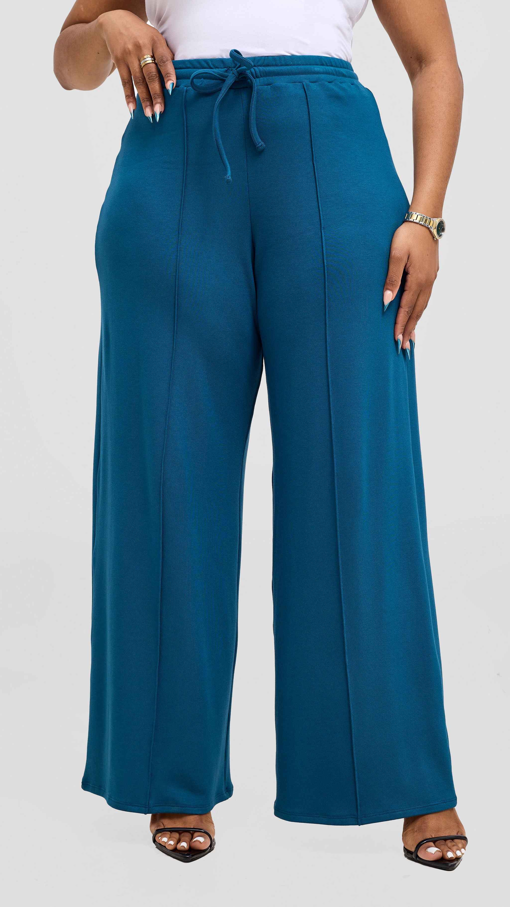 Vivo Ria Panelled Pants - Teal