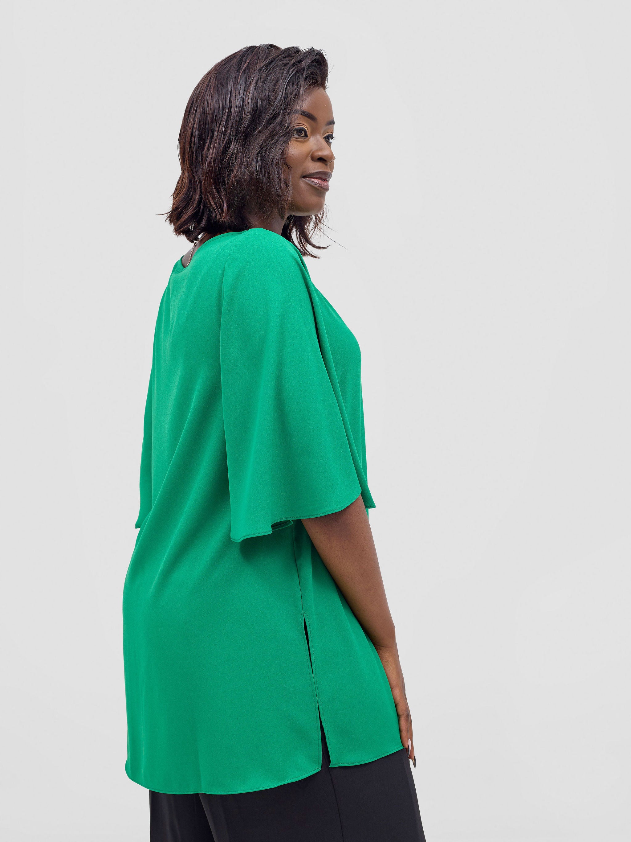 Vivo Hari Flared Sleeve Tunic - Green