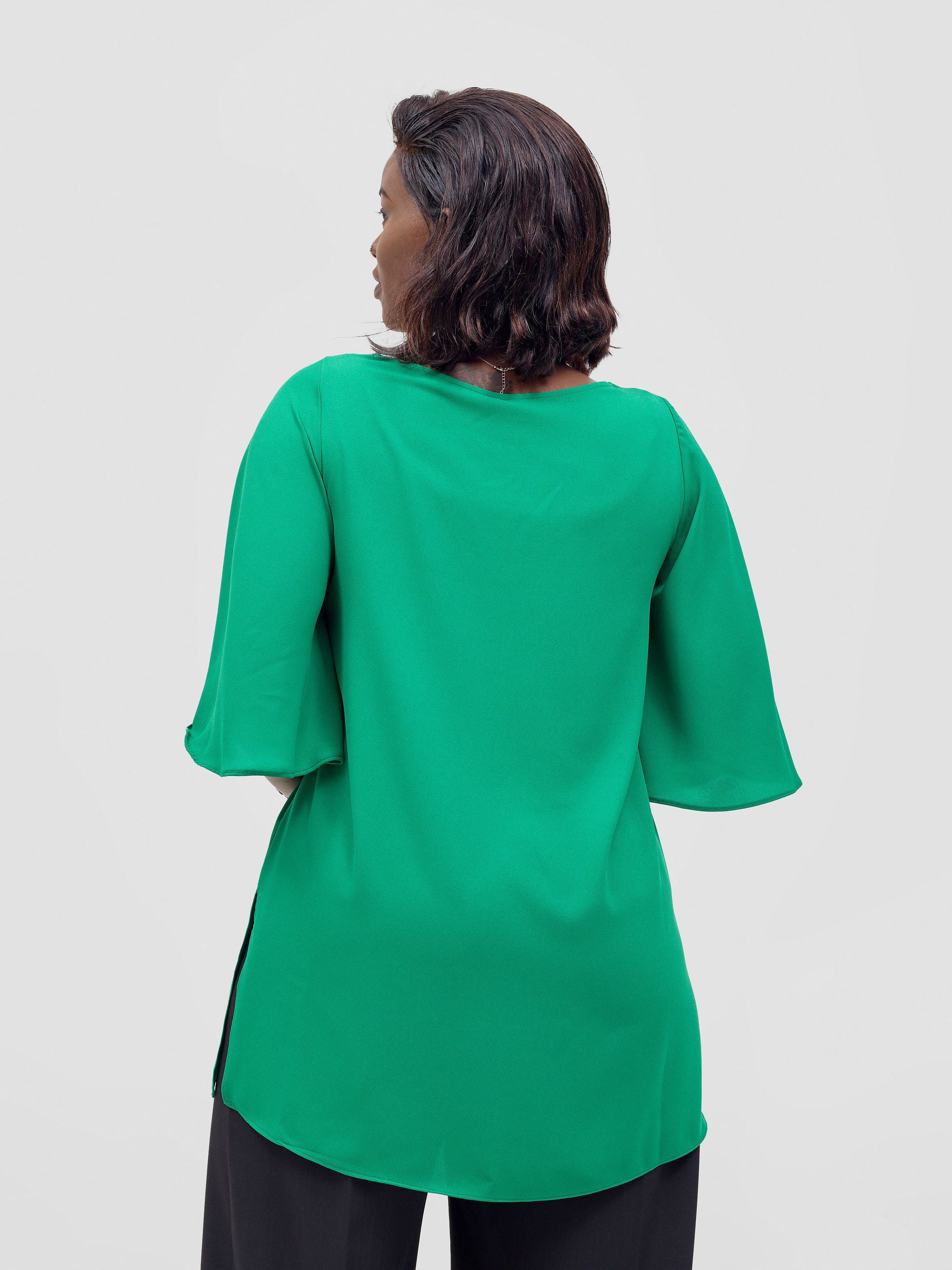 Vivo Hari Flared Sleeve Tunic - Green