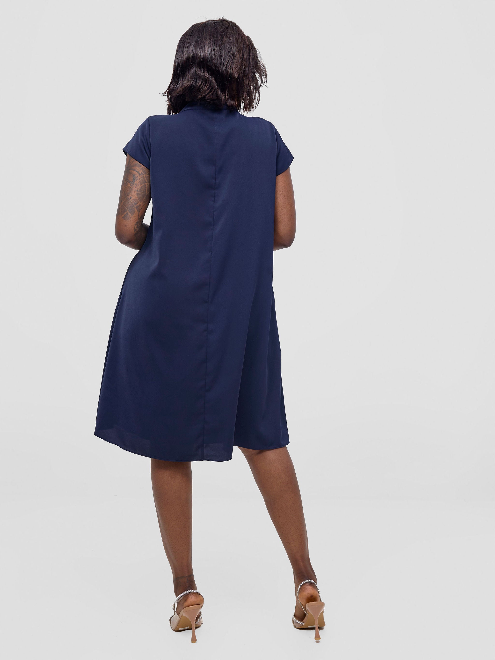 Vivo Niari Tent Dress - Navy Blue