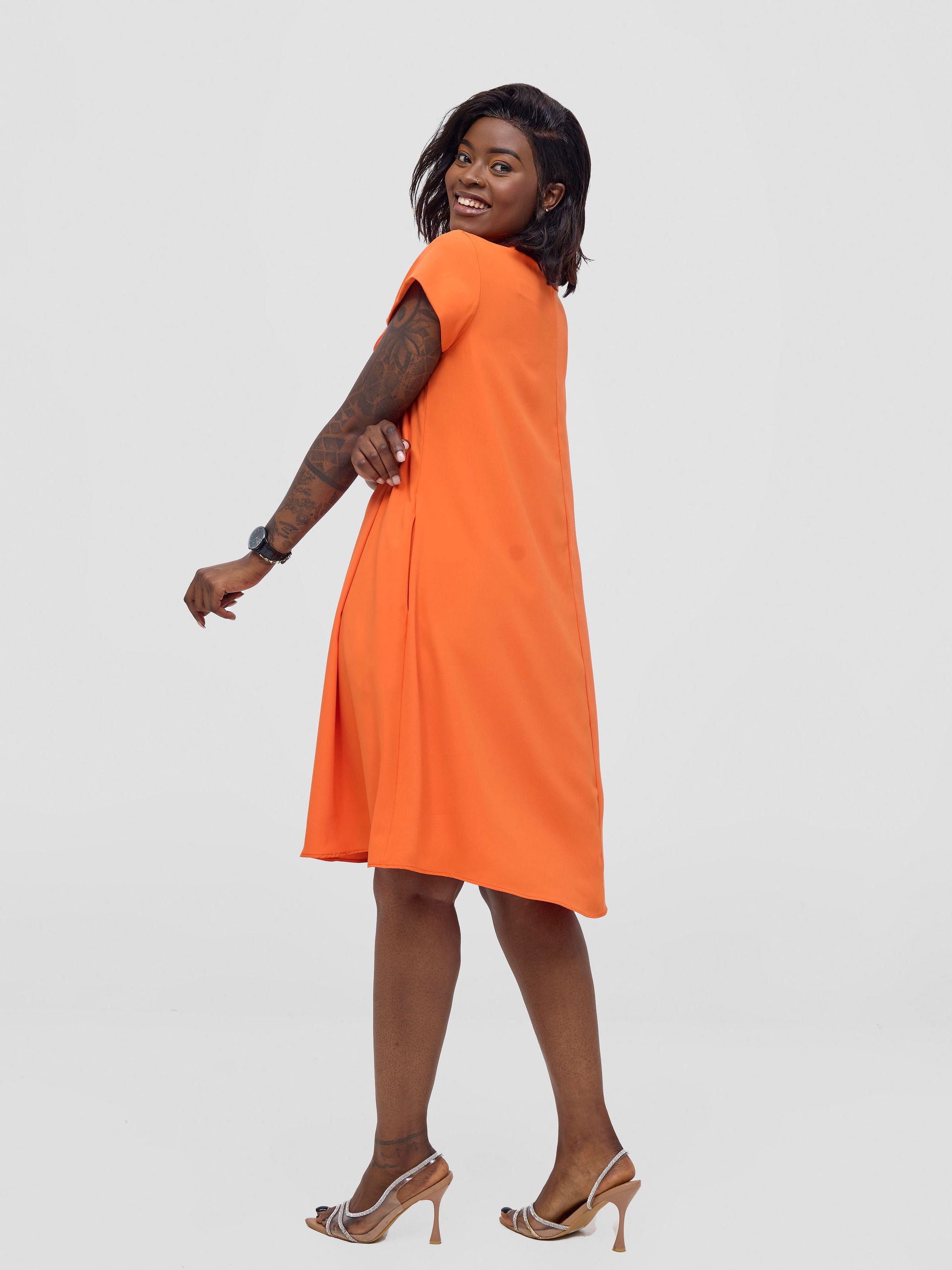 Vivo Niari Tent Dress - Orange