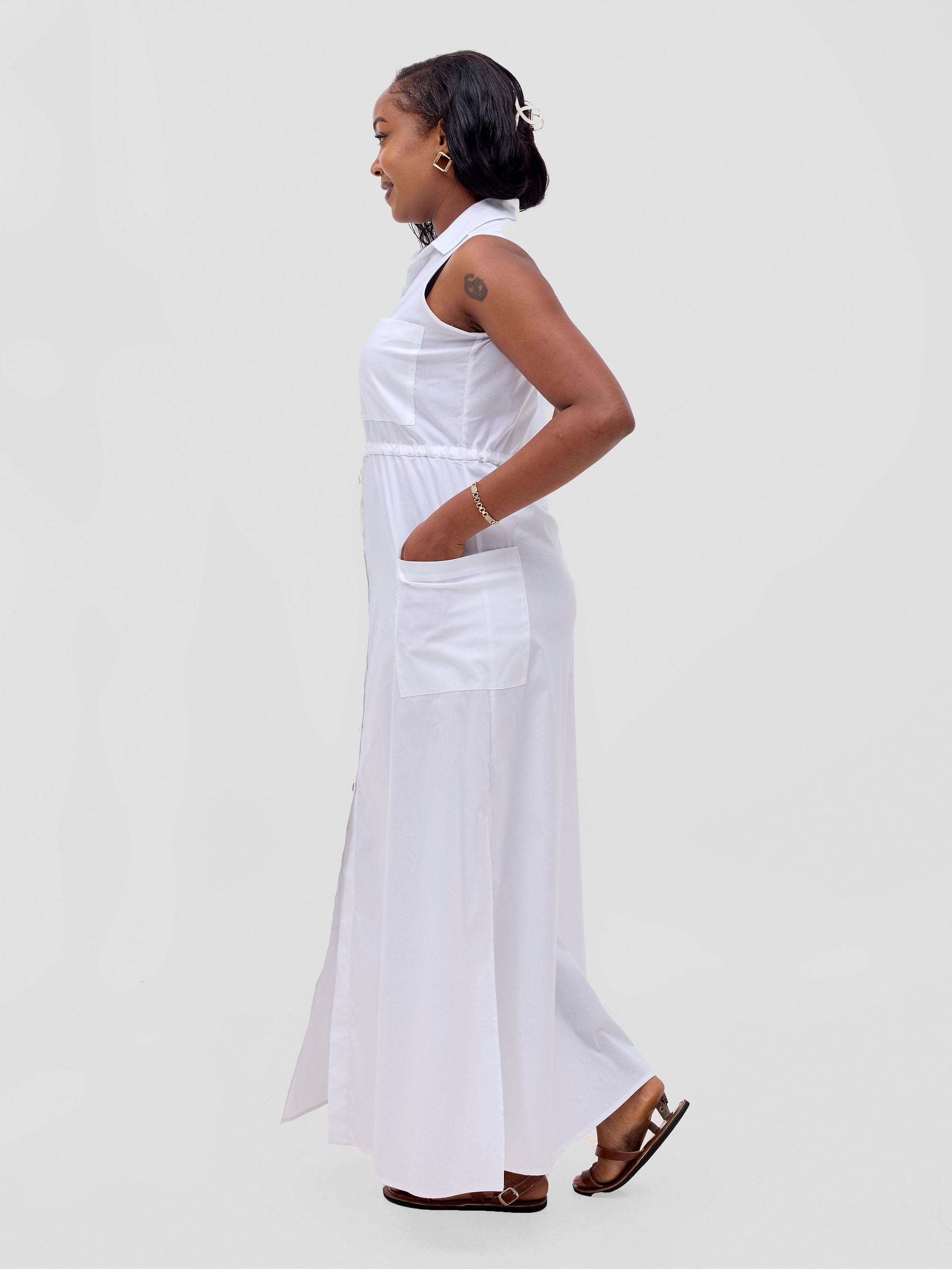 Safari Kamari Maxi Dress - White