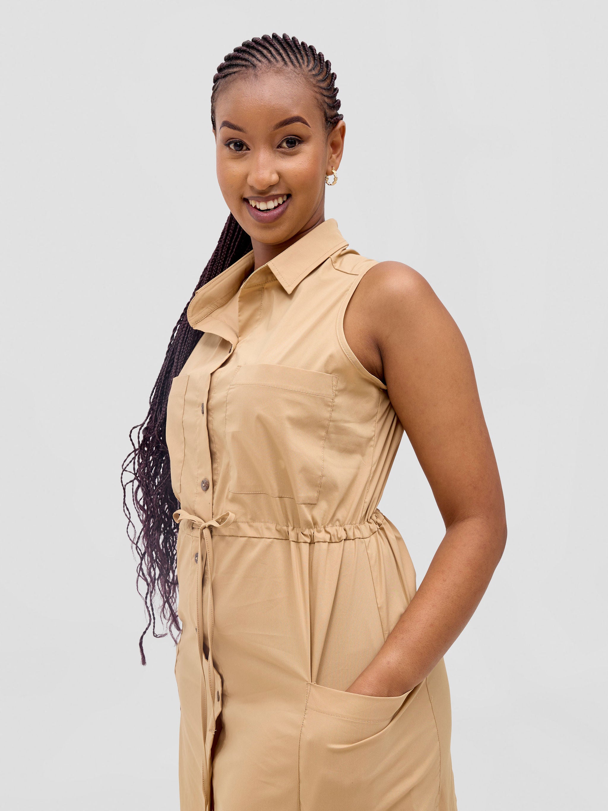 Safari Kamari Maxi Dress - Taupe