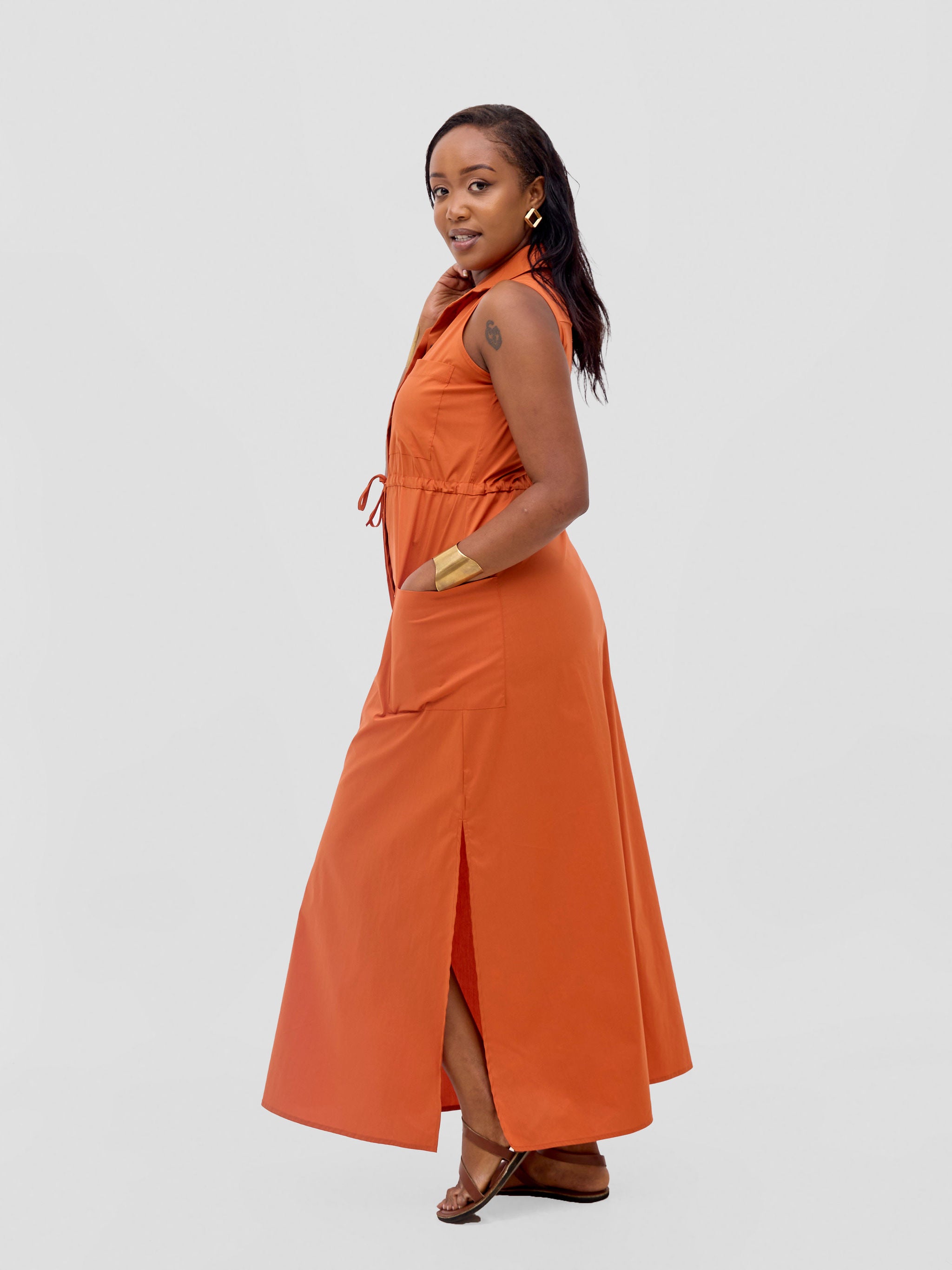 Safari Kamari Maxi Dress - Rust