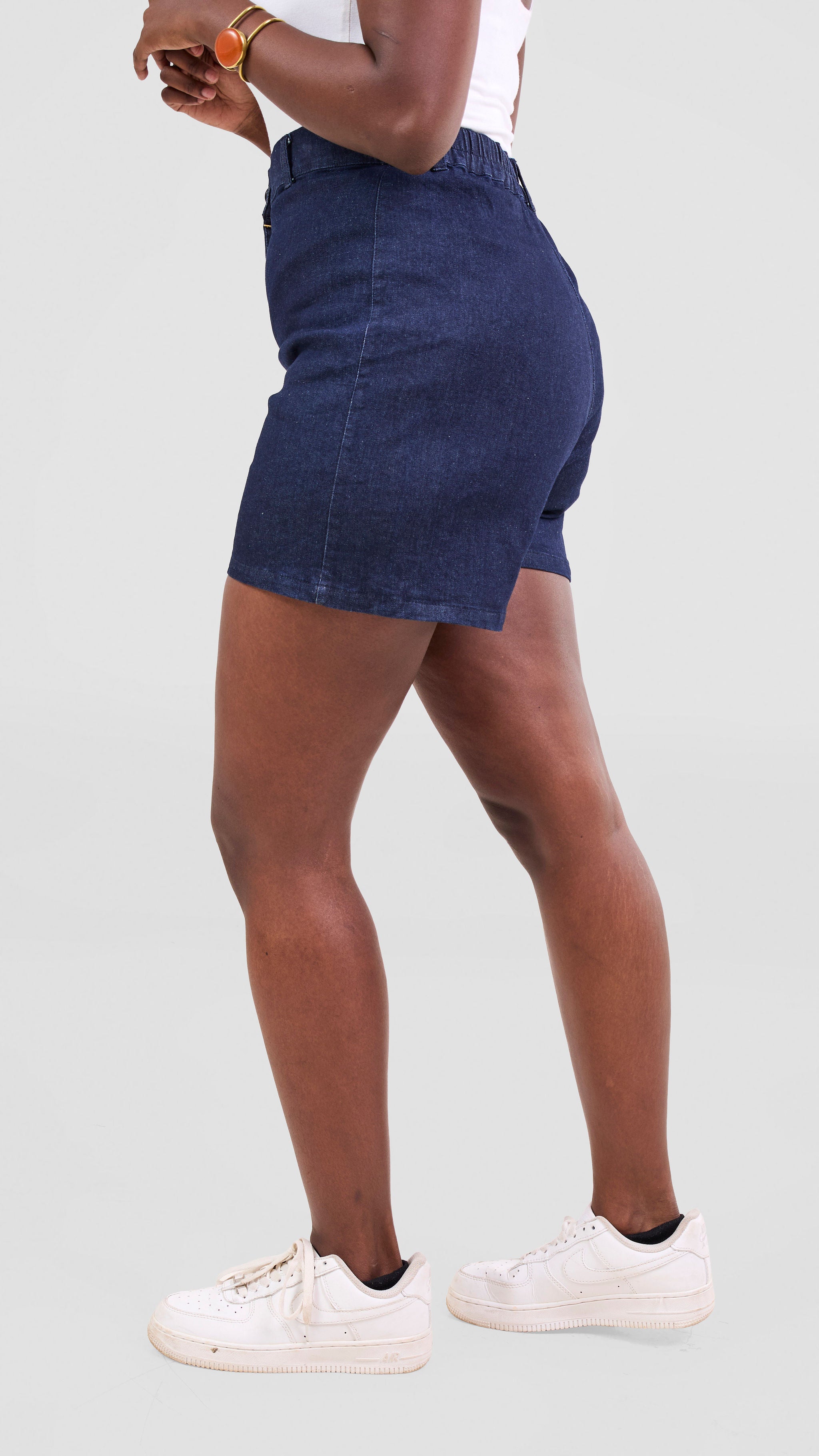 Zoya Nia Wide Leg Shorts - Navy Blue