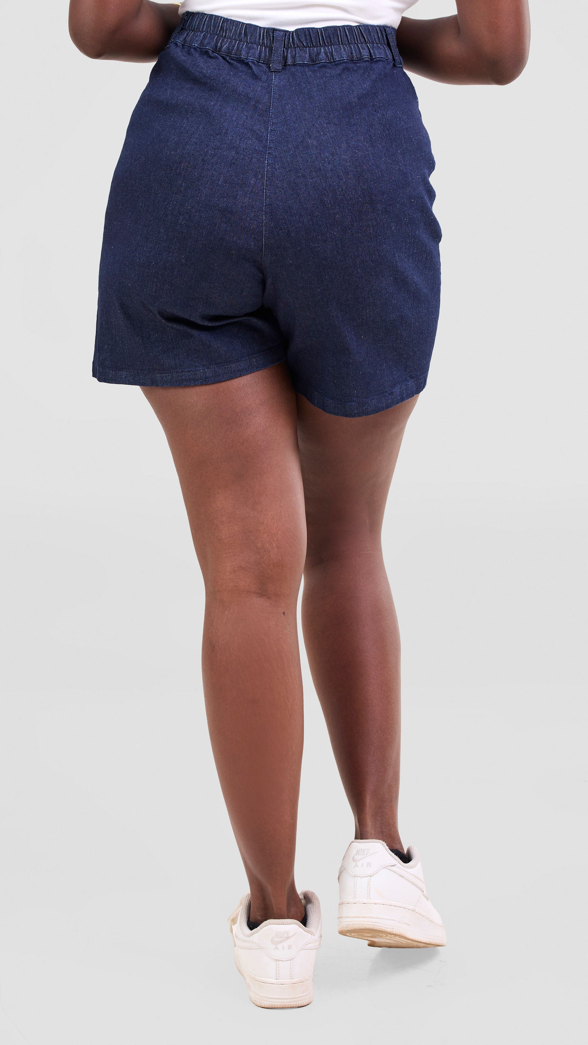 Zoya Nia Wide Leg Shorts - Navy Blue