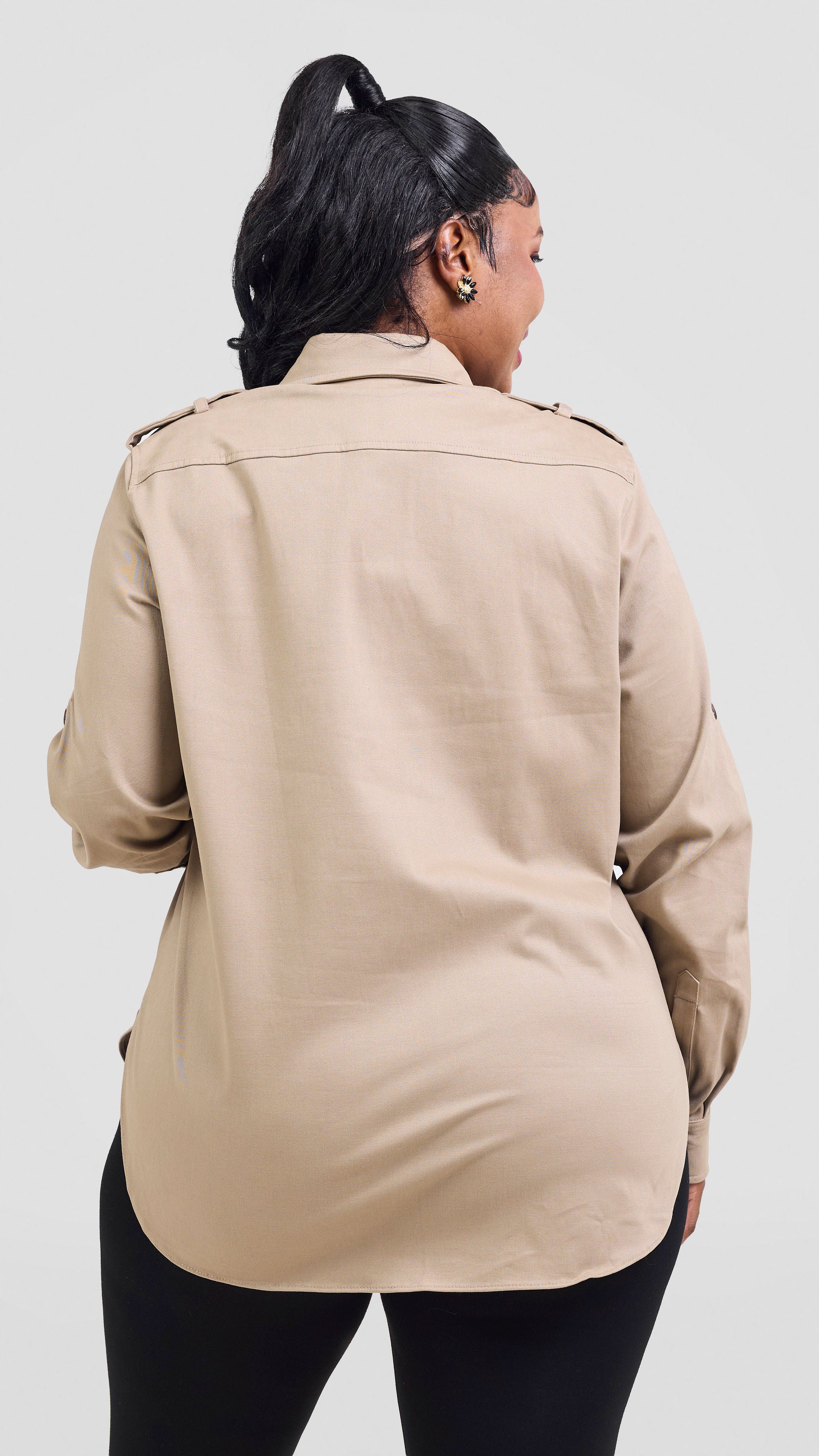 Safari Chui Heavy Shirt - Taupe