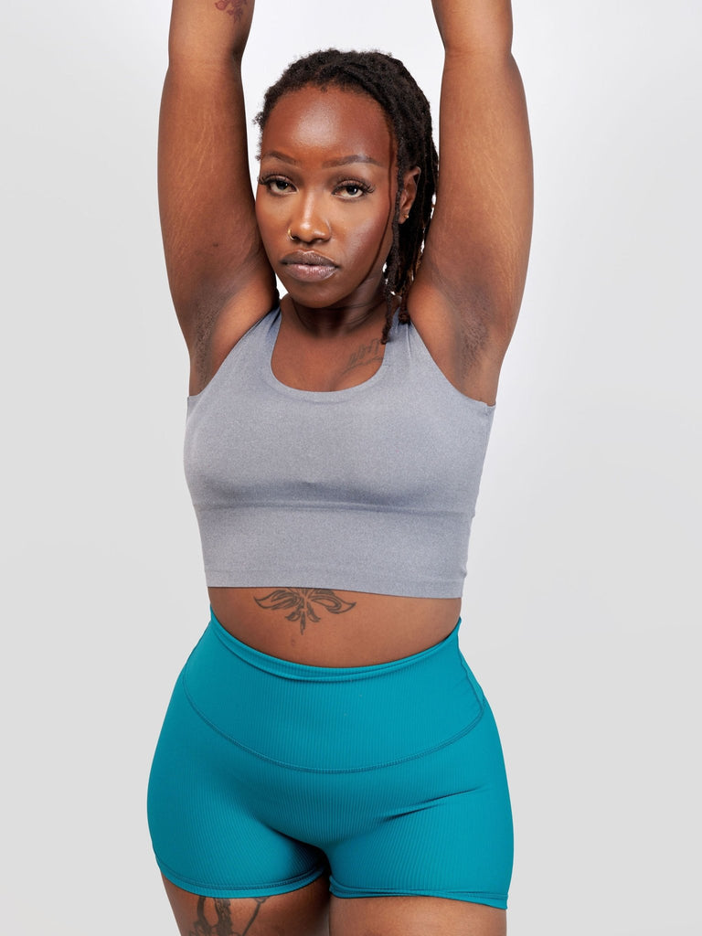 Ava Fitness Dazzle Workout Shorts - Green - Shopzetu