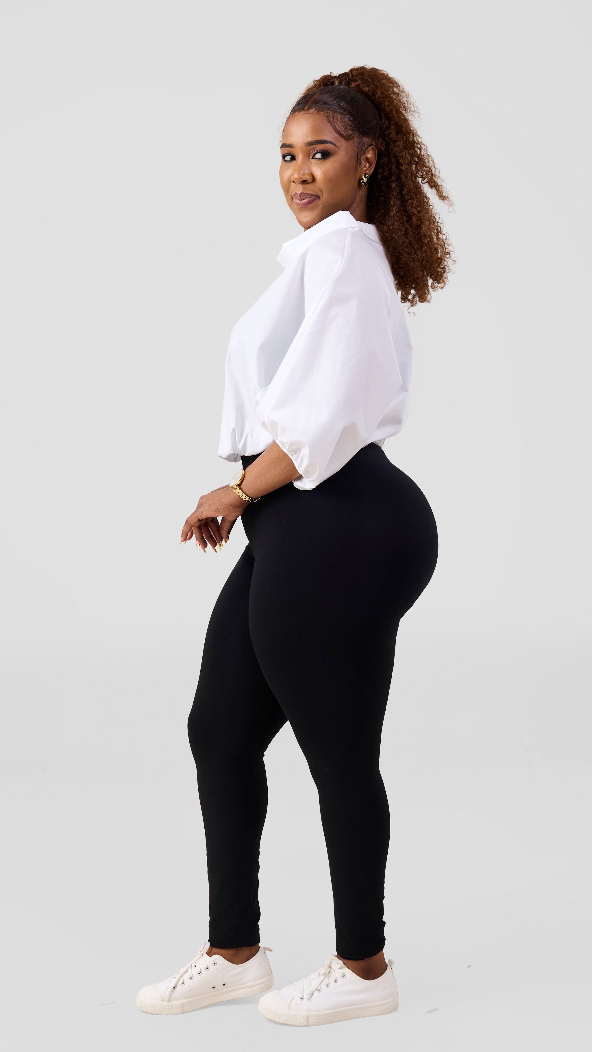 Vivo Lulu Drawstring Top - White