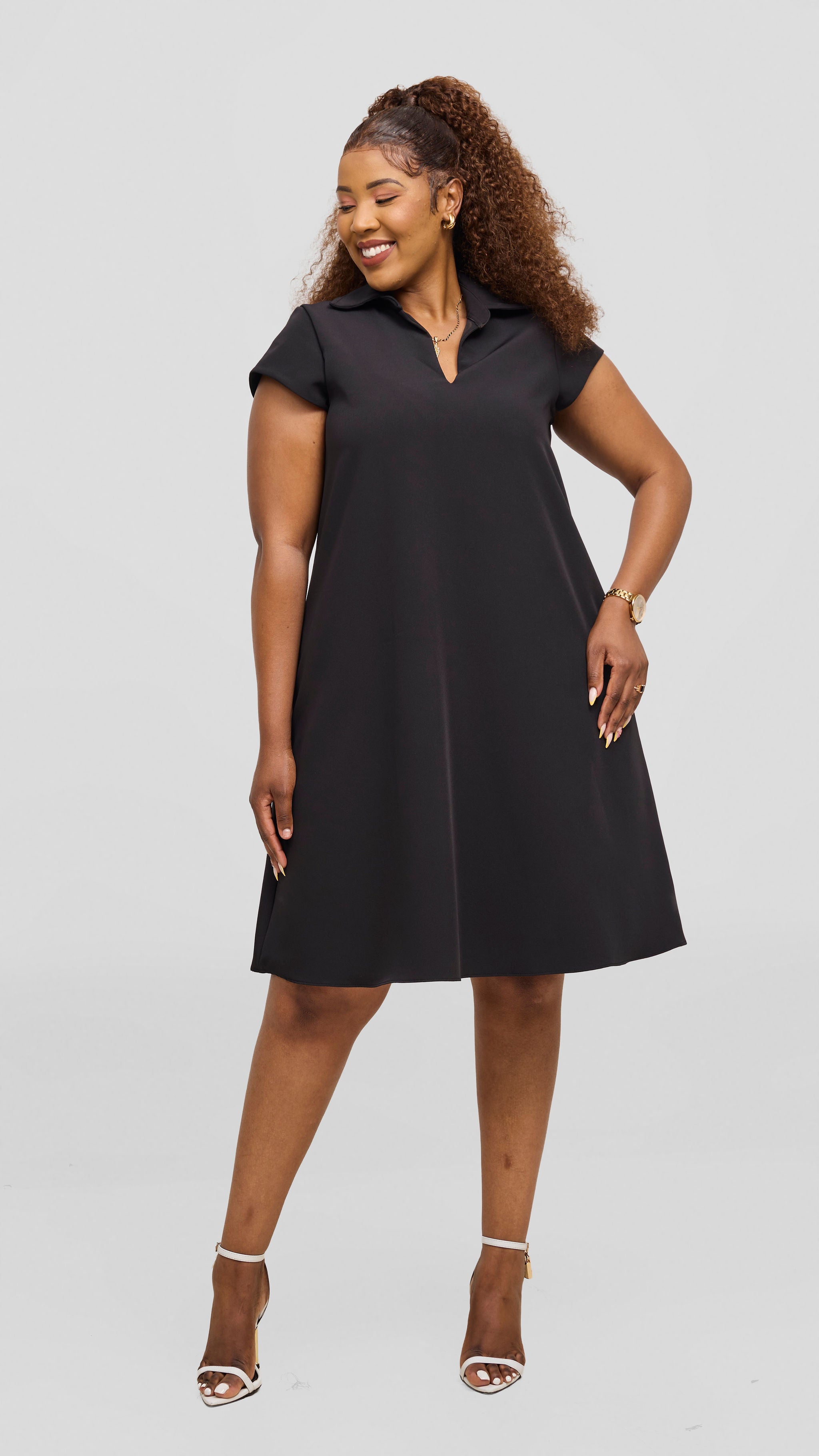 Vivo Mandla Tent Dress - Black