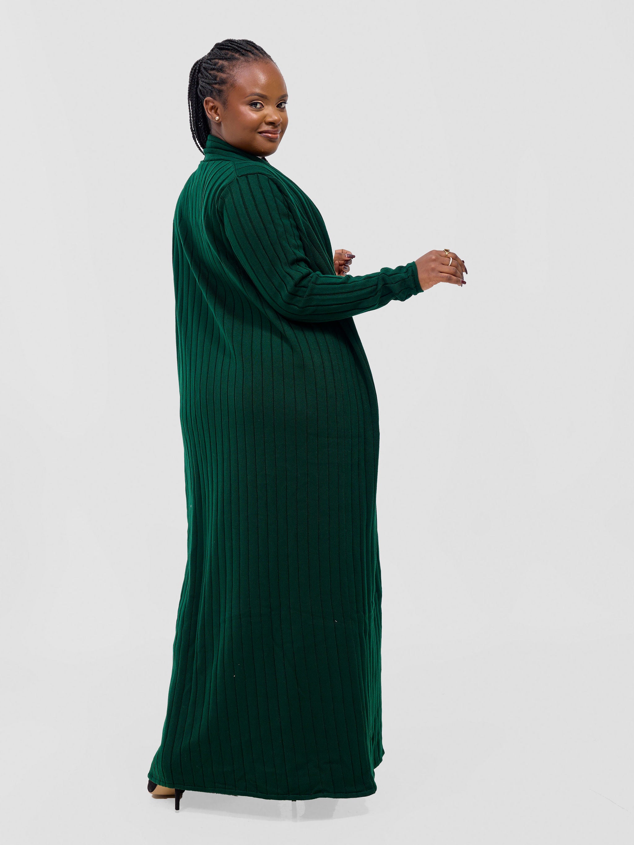 Vivo Lalani Rib Maxi Waterfall - Dark Green