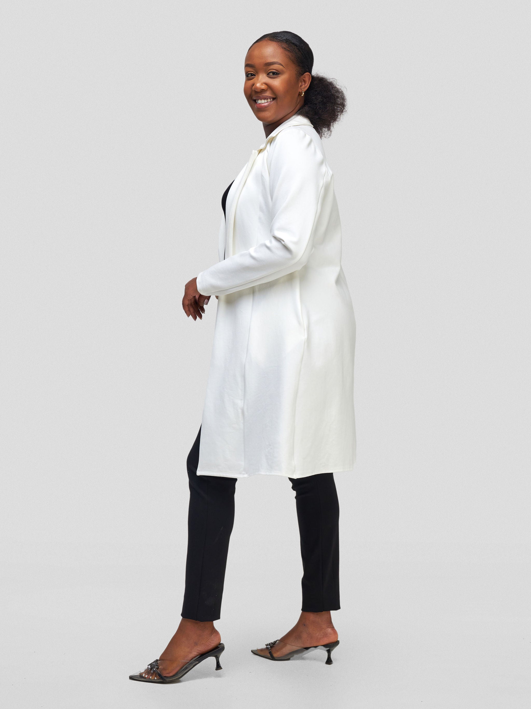 Vivo Basic Trench Coat - White