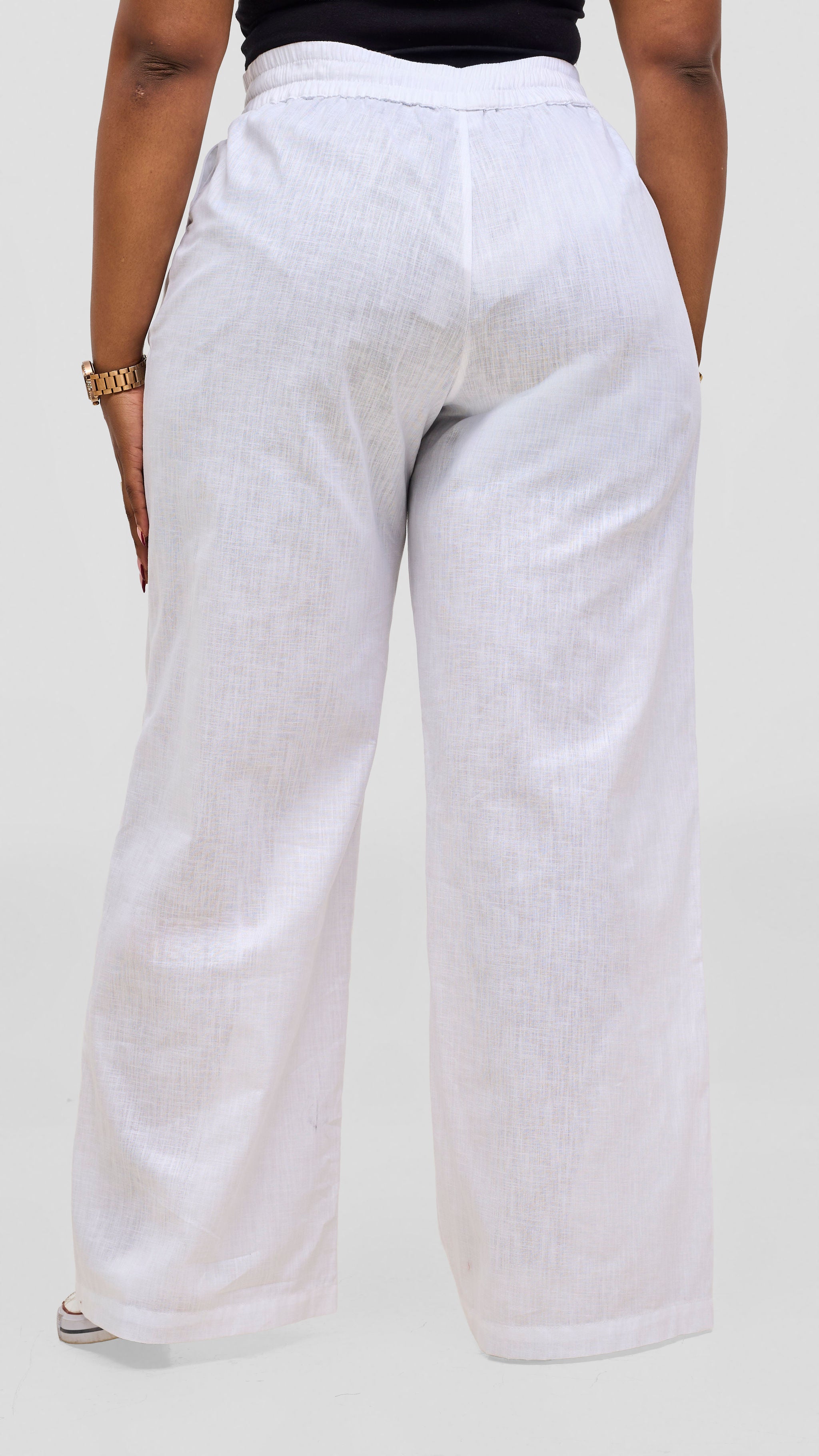 Safari by Vivo Zehra Drawstring Pants - White