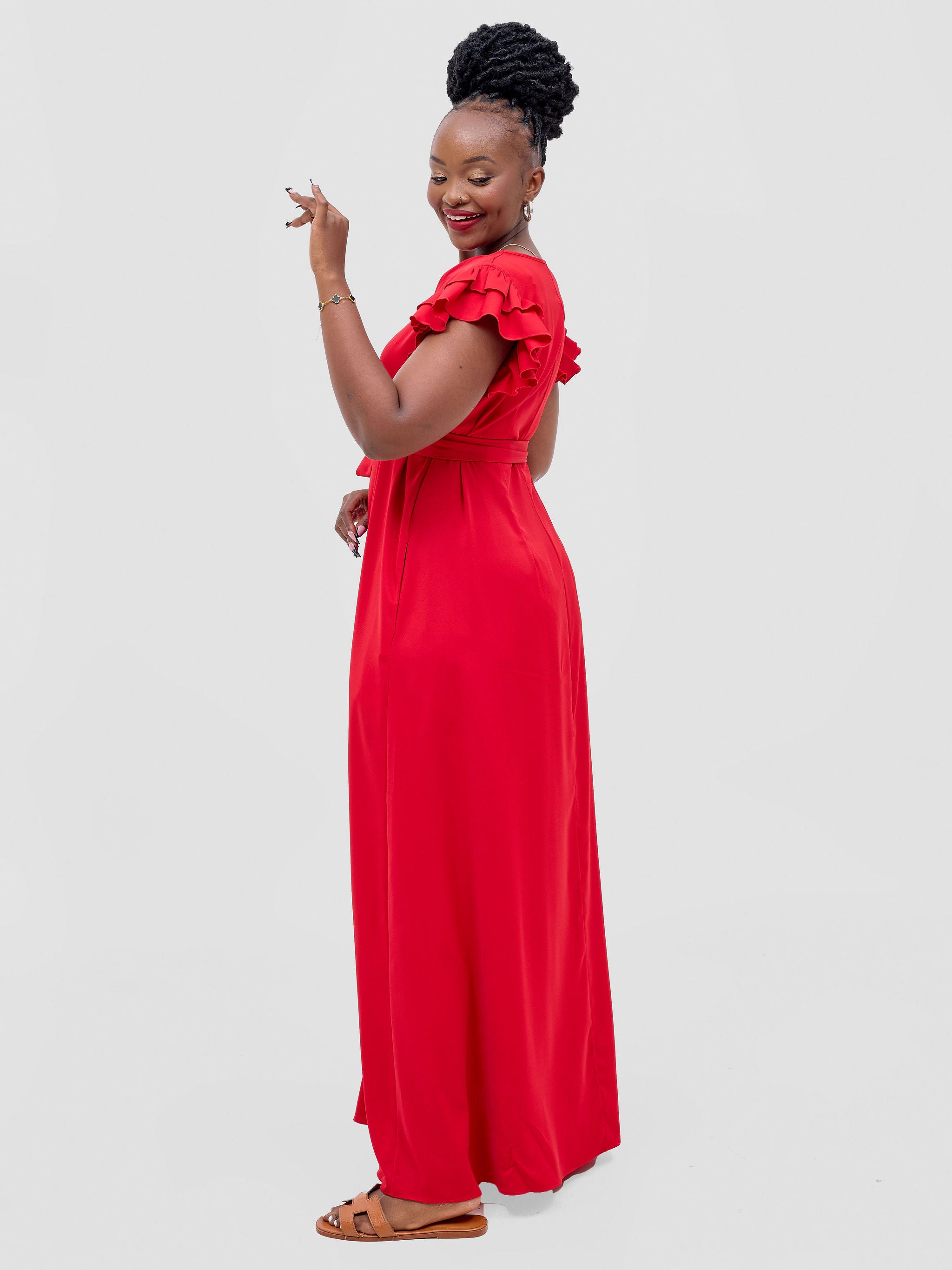 Vivo Nasinka A-line Maxi Dress - Red