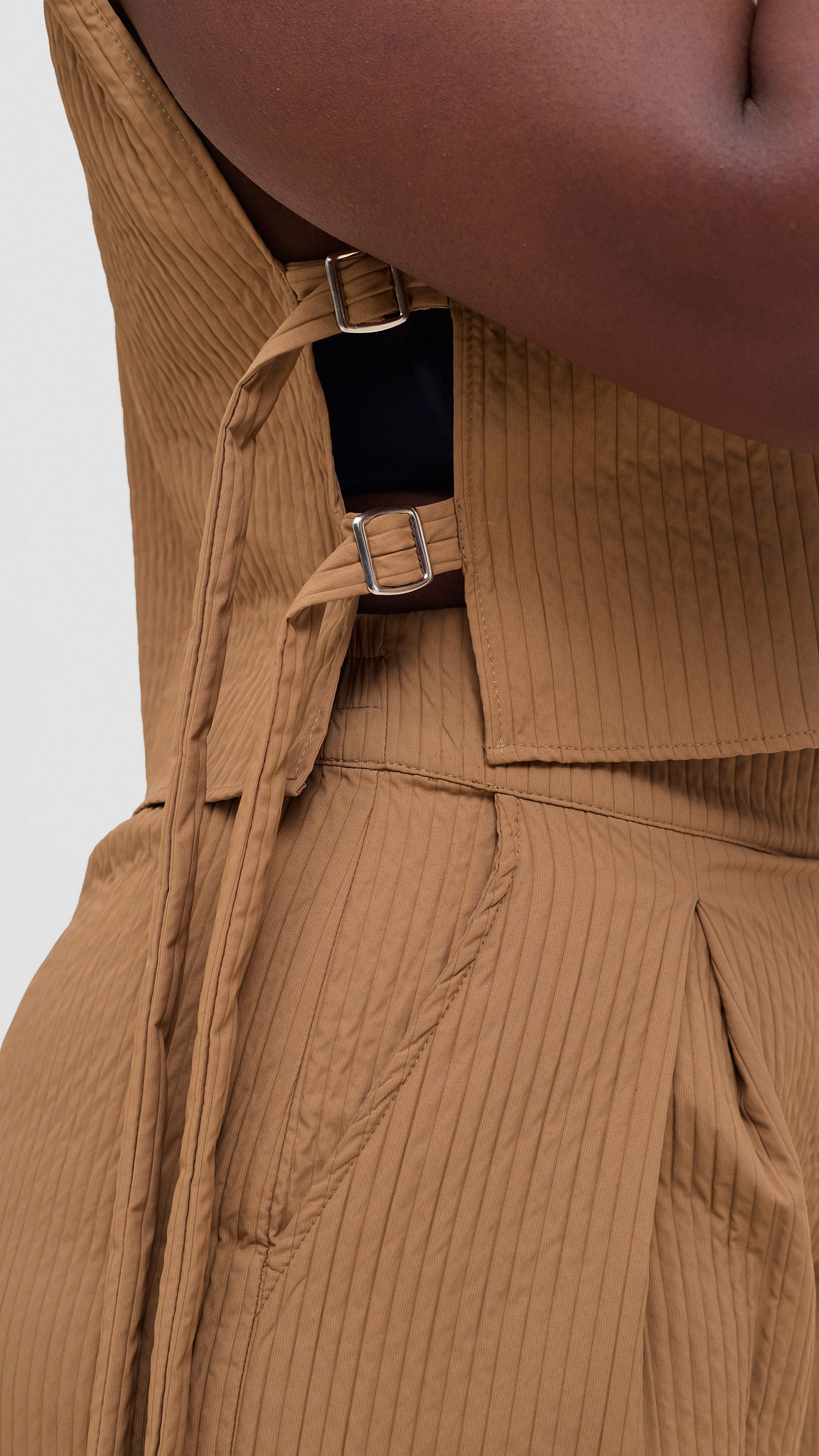 Shiv & Shikie X Safari Turtleneck Vest - Taupe