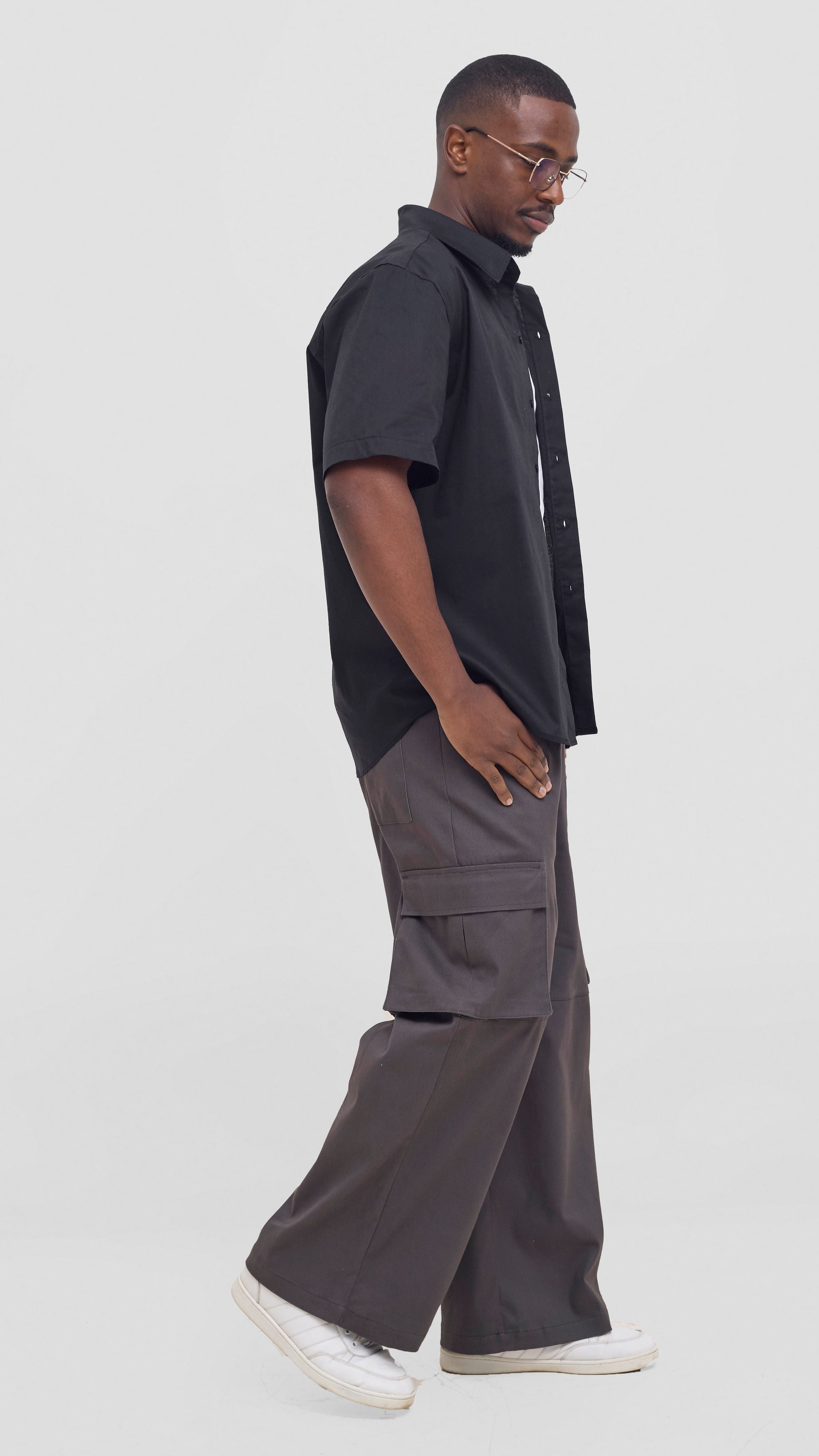 Shiv & Shikie X Safari Cargo Pants - Dark Grey