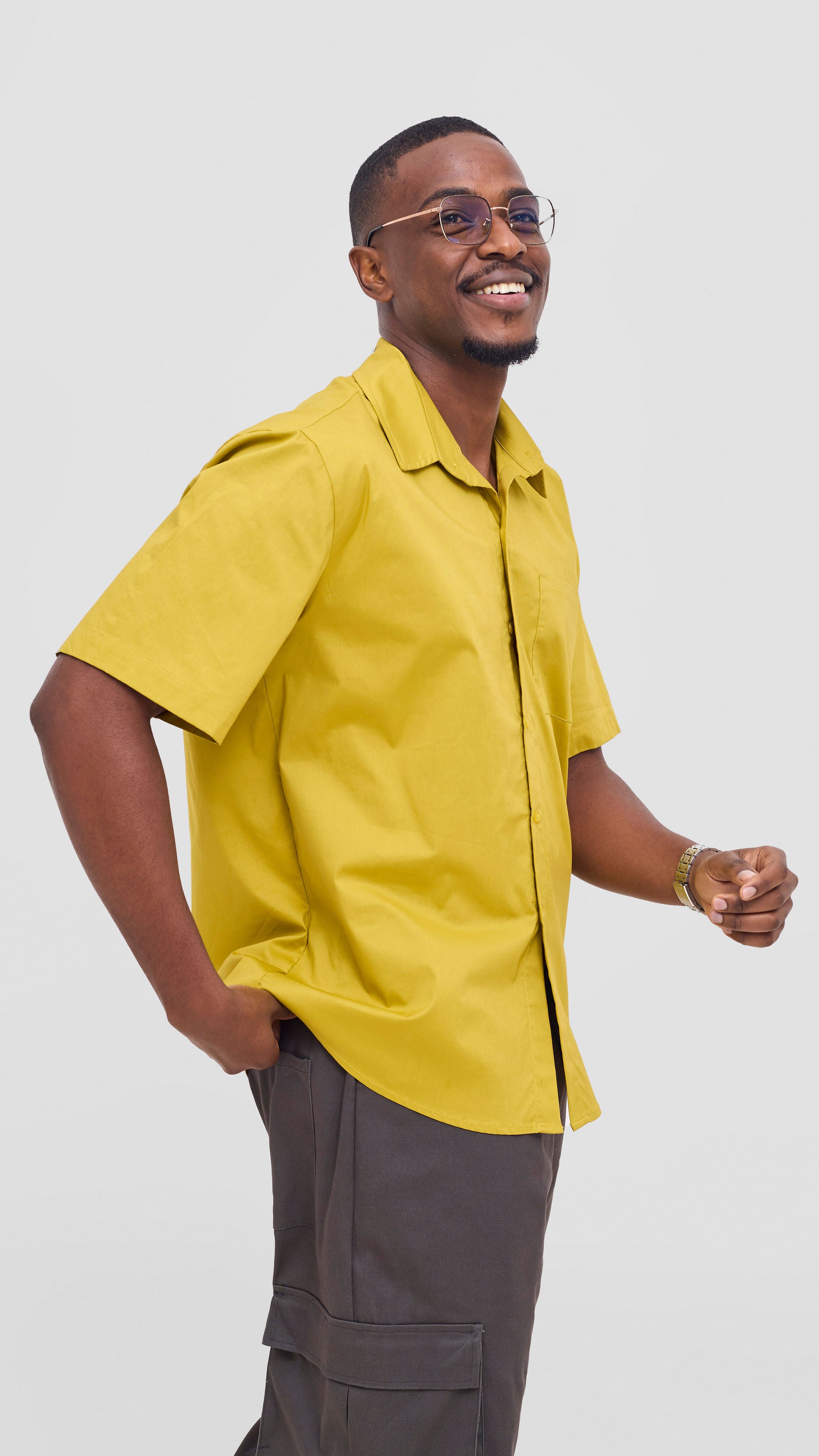 Shiv & Shikie X Safari Short Sleeve Shirt - Lime