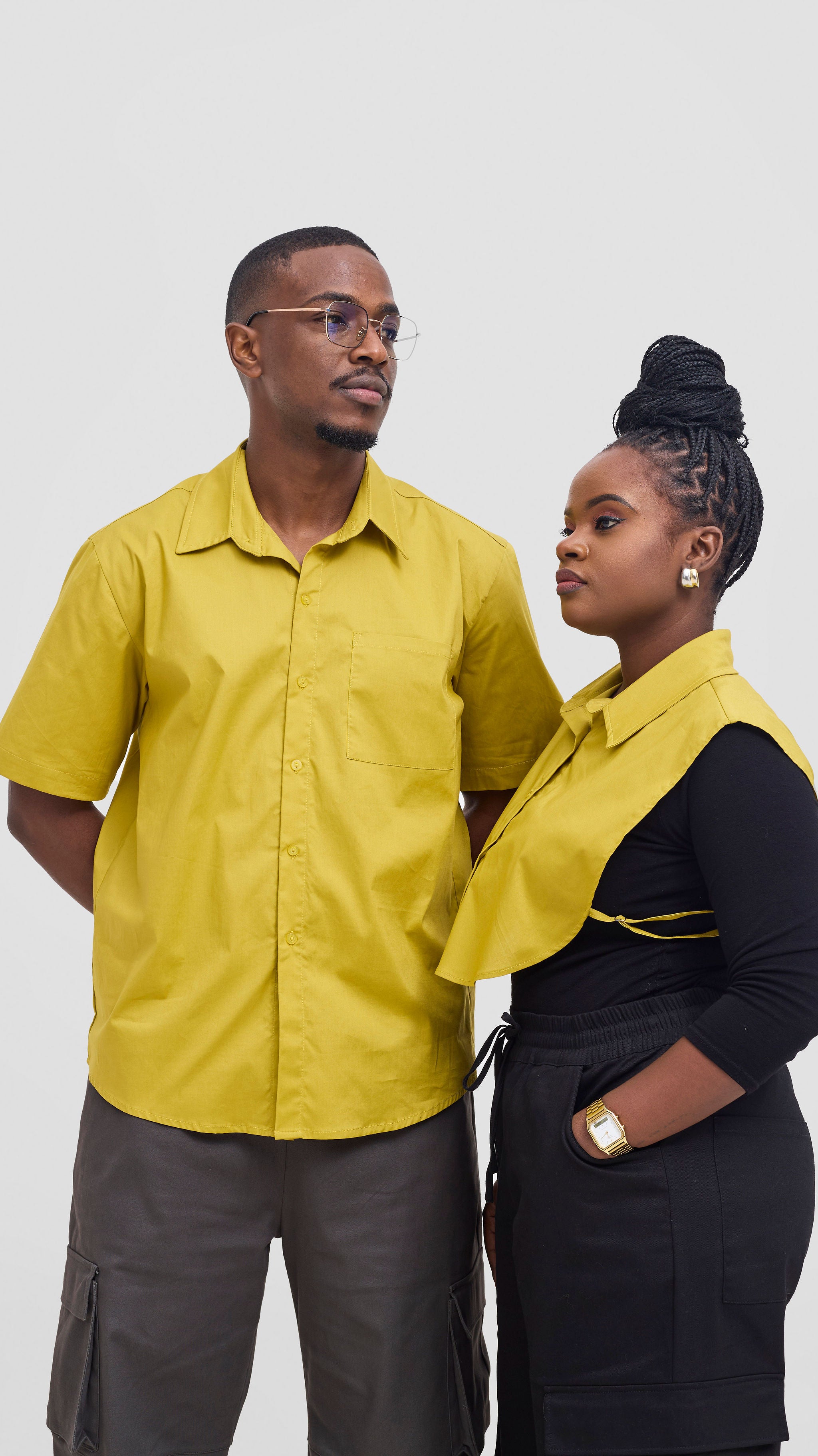 Shiv & Shikie X Safari Faux Collar Shirt - Lime