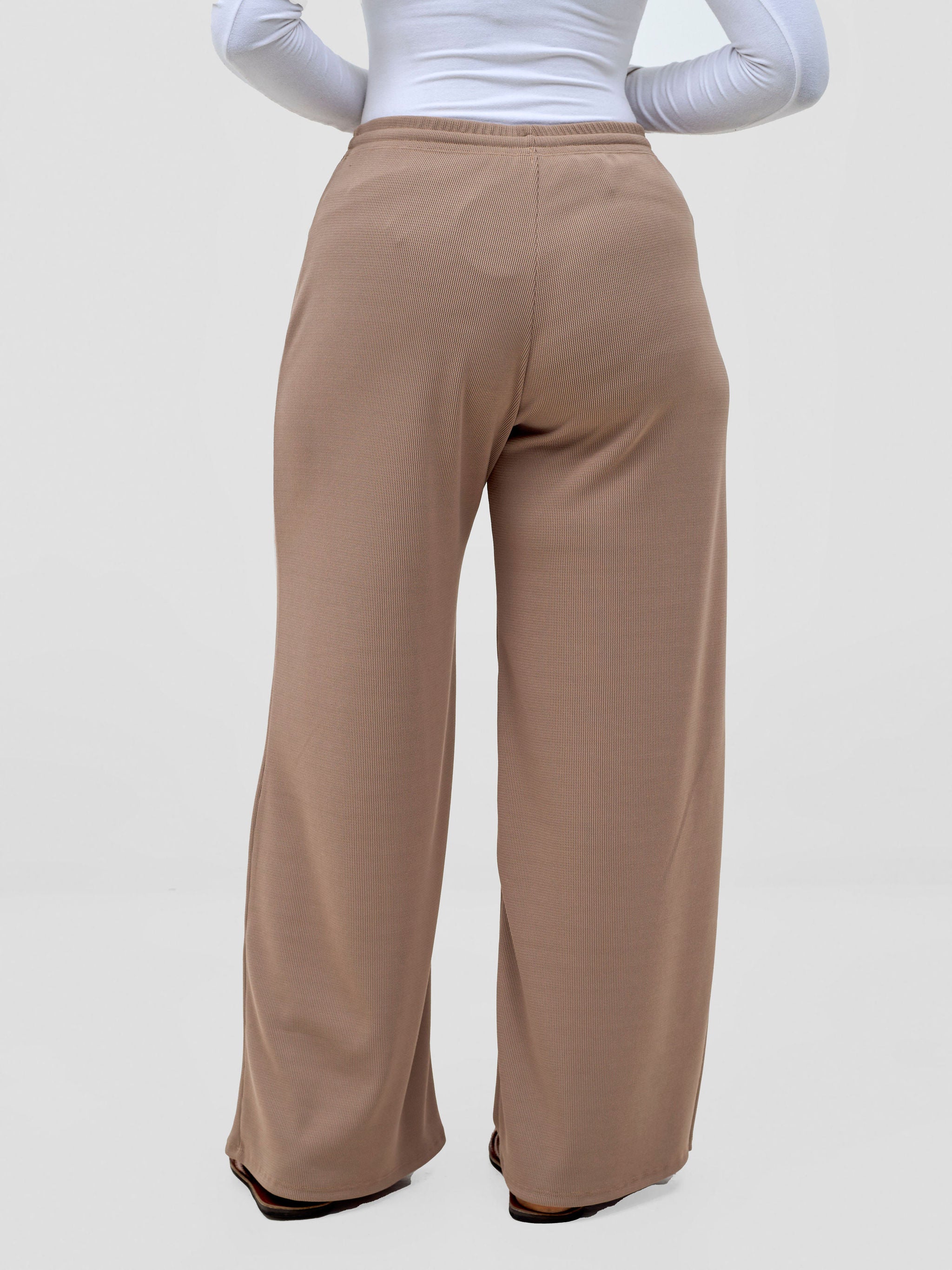 Vivo Safa Straight Leg Pants - Taupe