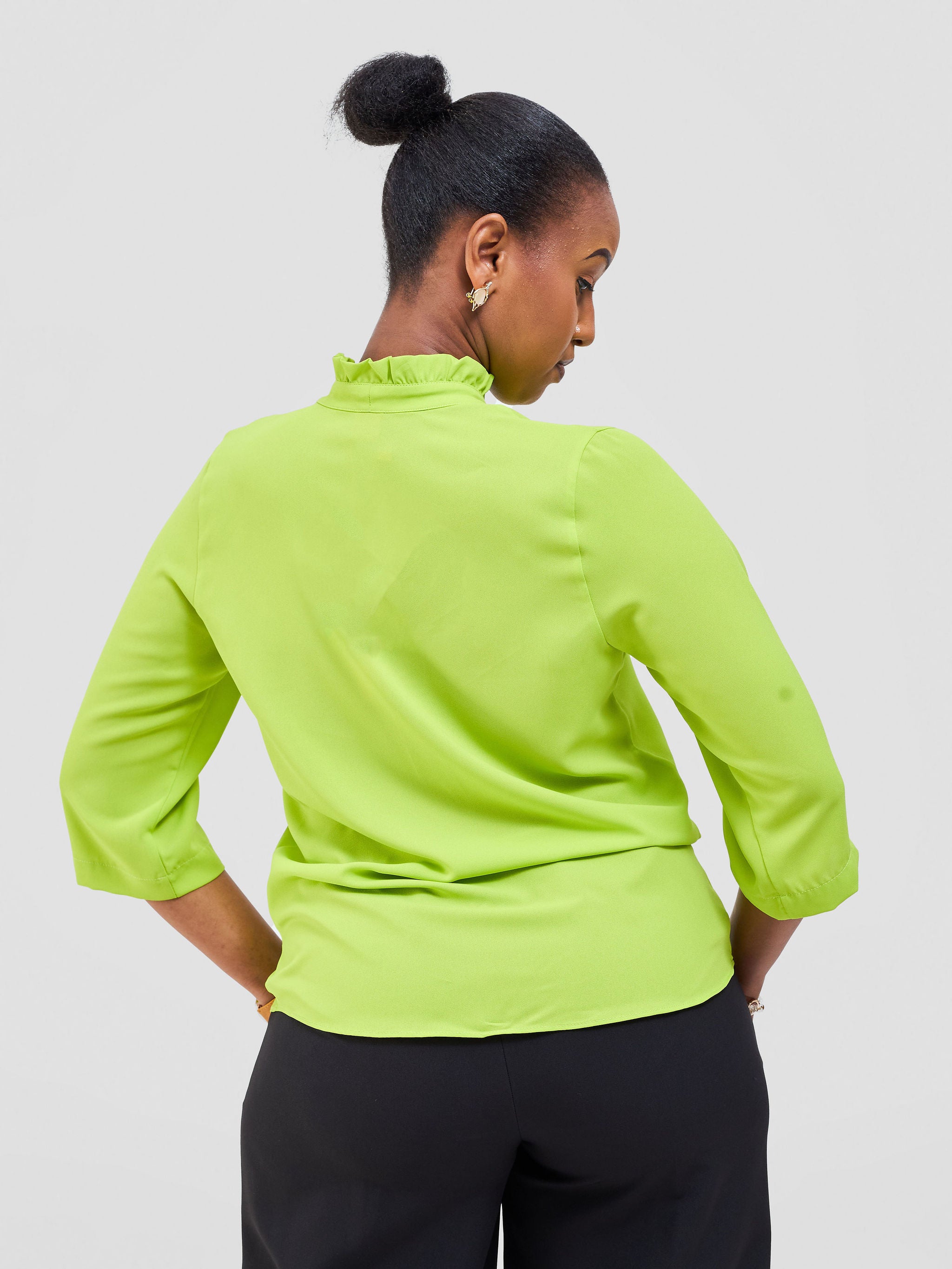 Vivo Saida 3/4 Sleeve Top - Lime