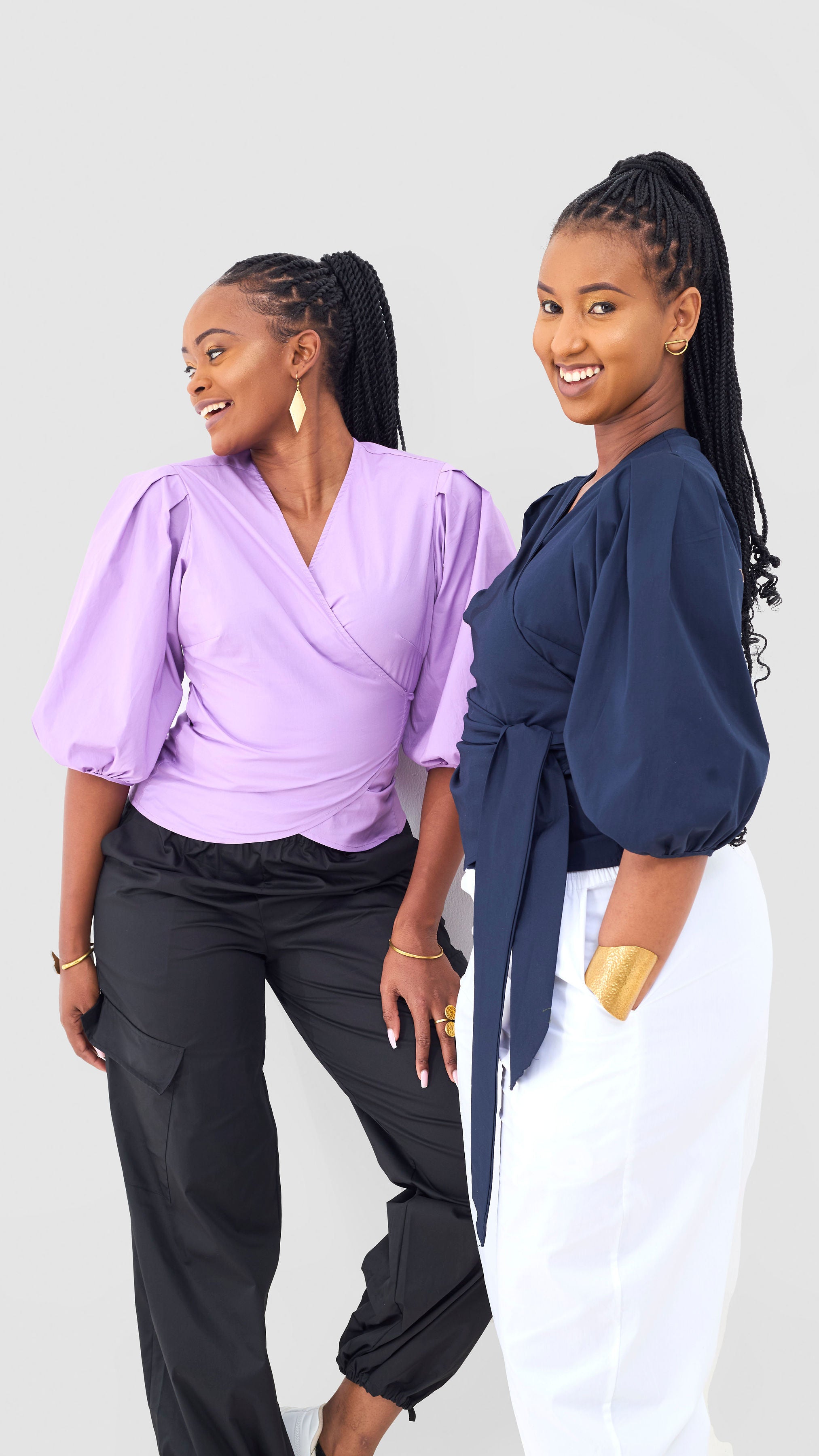 Safari Naledi Wrap Top - Purple