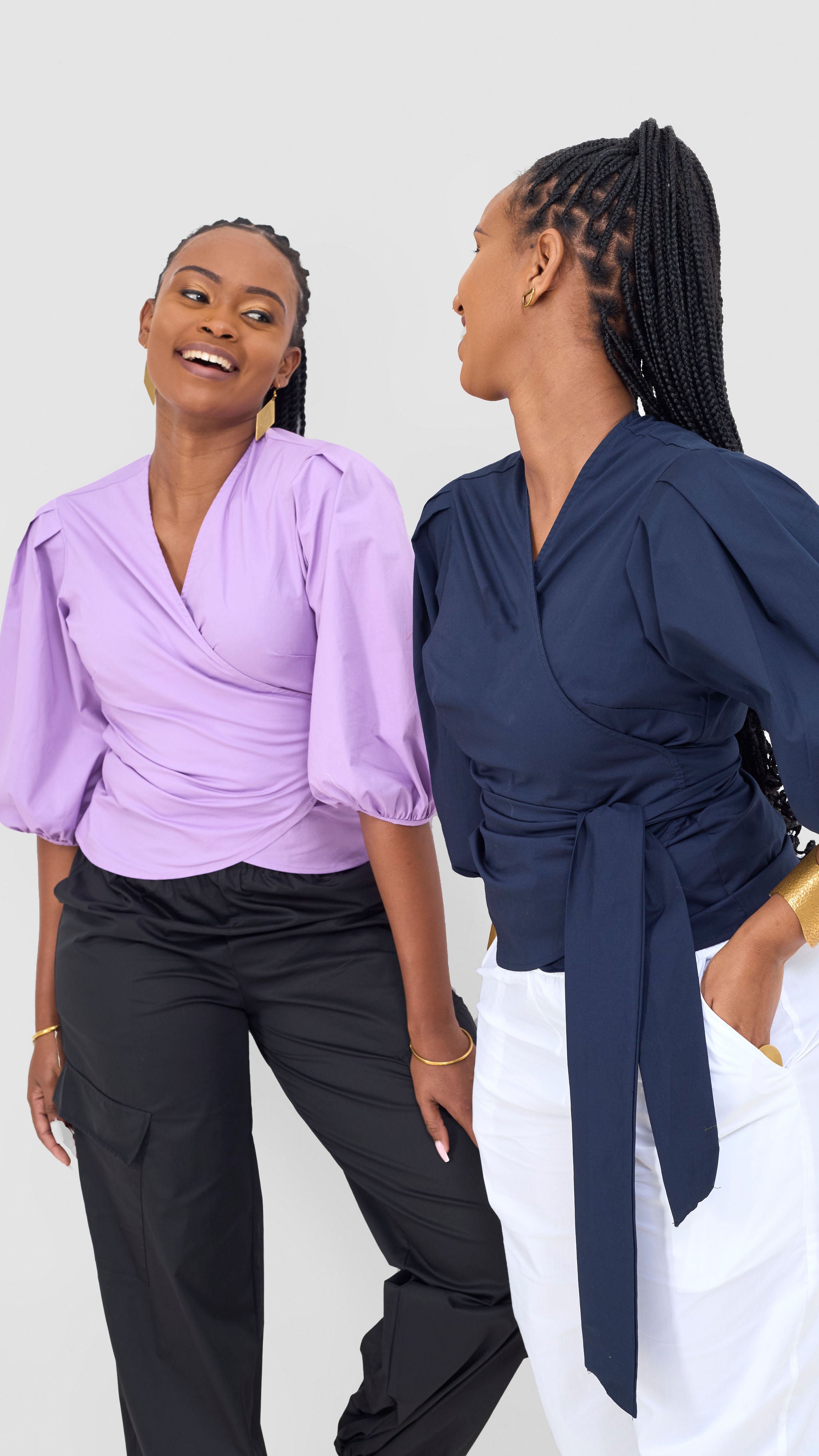 Safari Naledi Wrap Top - Purple