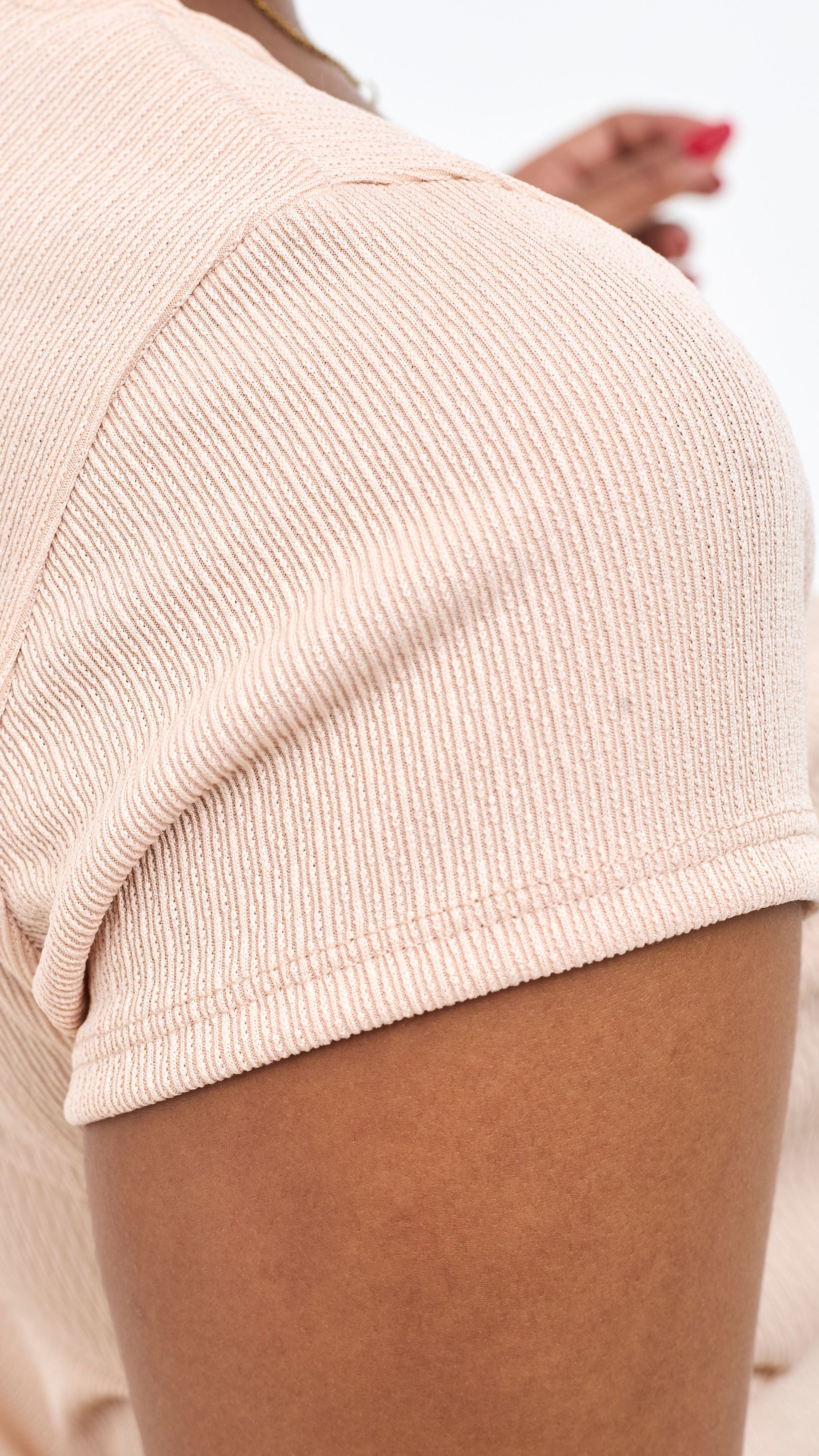 Vivo Chela Basic Cap Sleeve Top - Peach