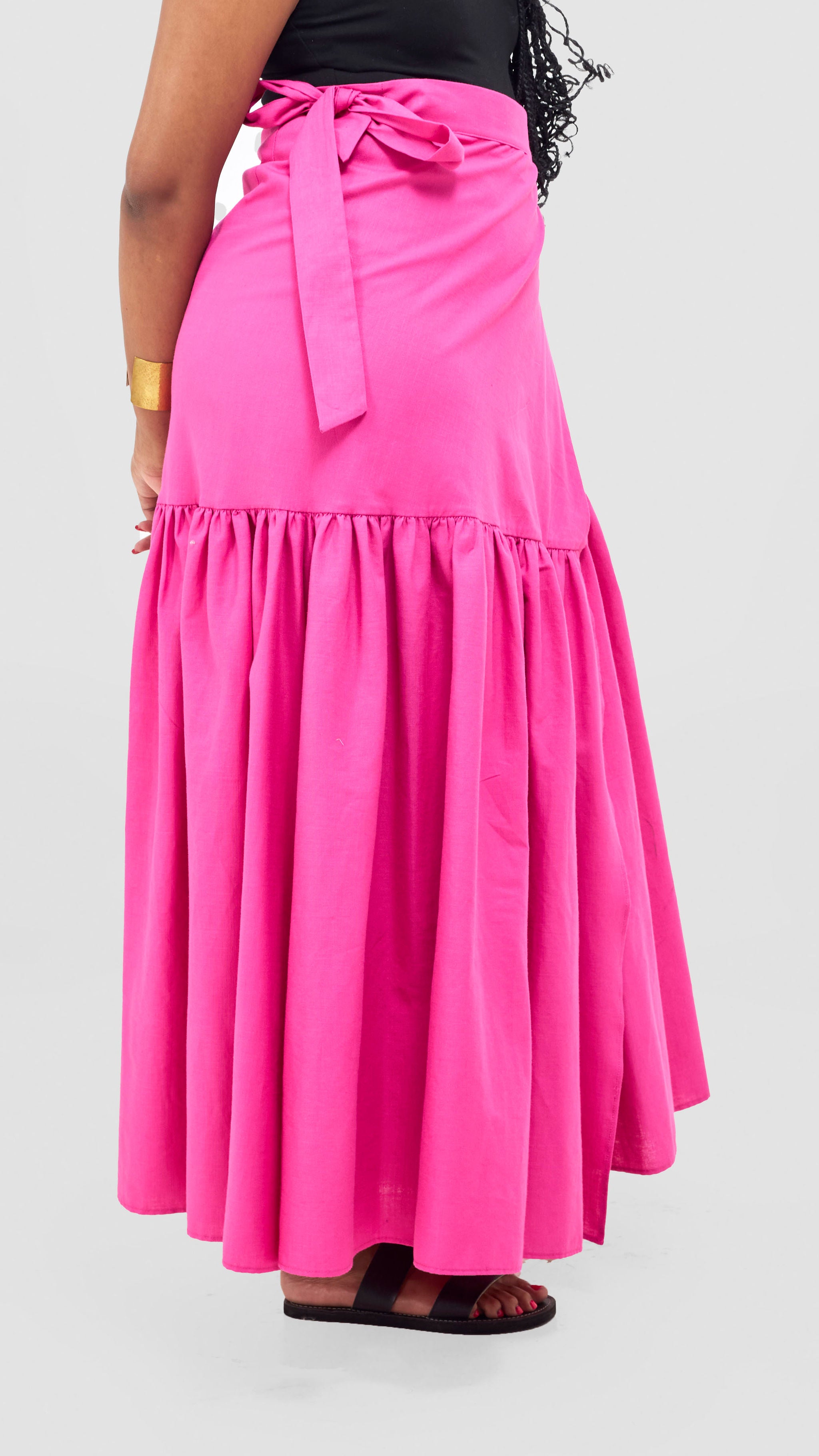 Safari Naledi Gathered Panel Maxi Skirt - Pink