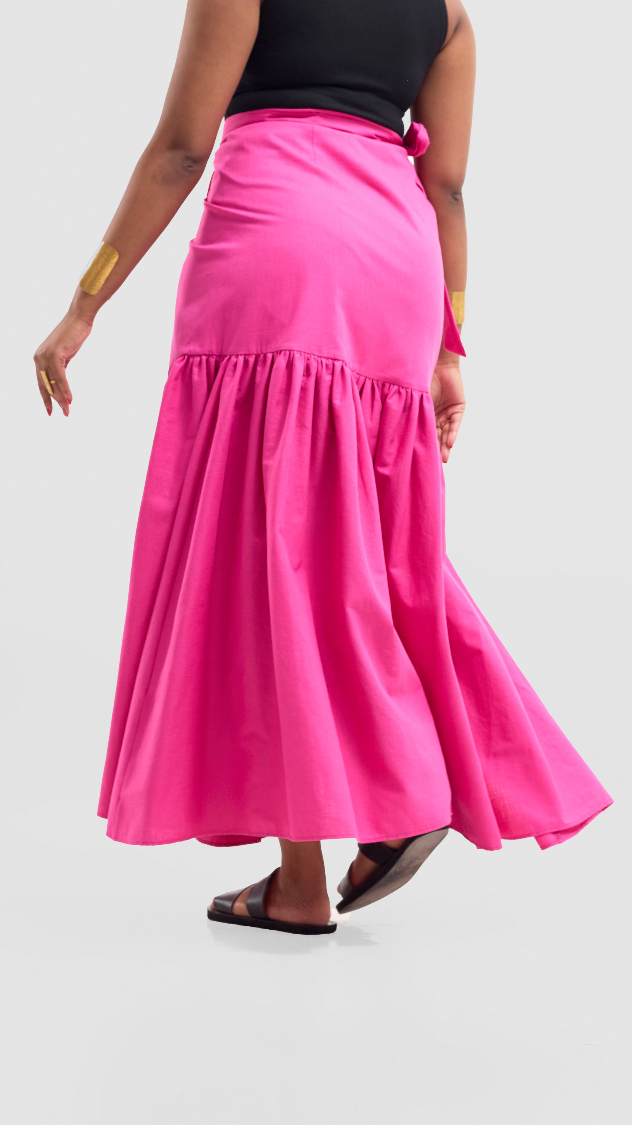 Safari Naledi Gathered Panel Maxi Skirt - Pink