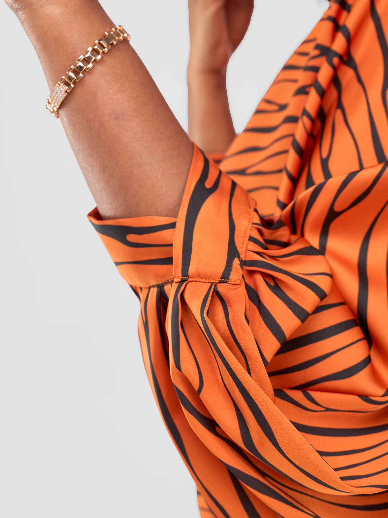 Vivo Chidii Batwing Top  - Rust / Black Sidi Print