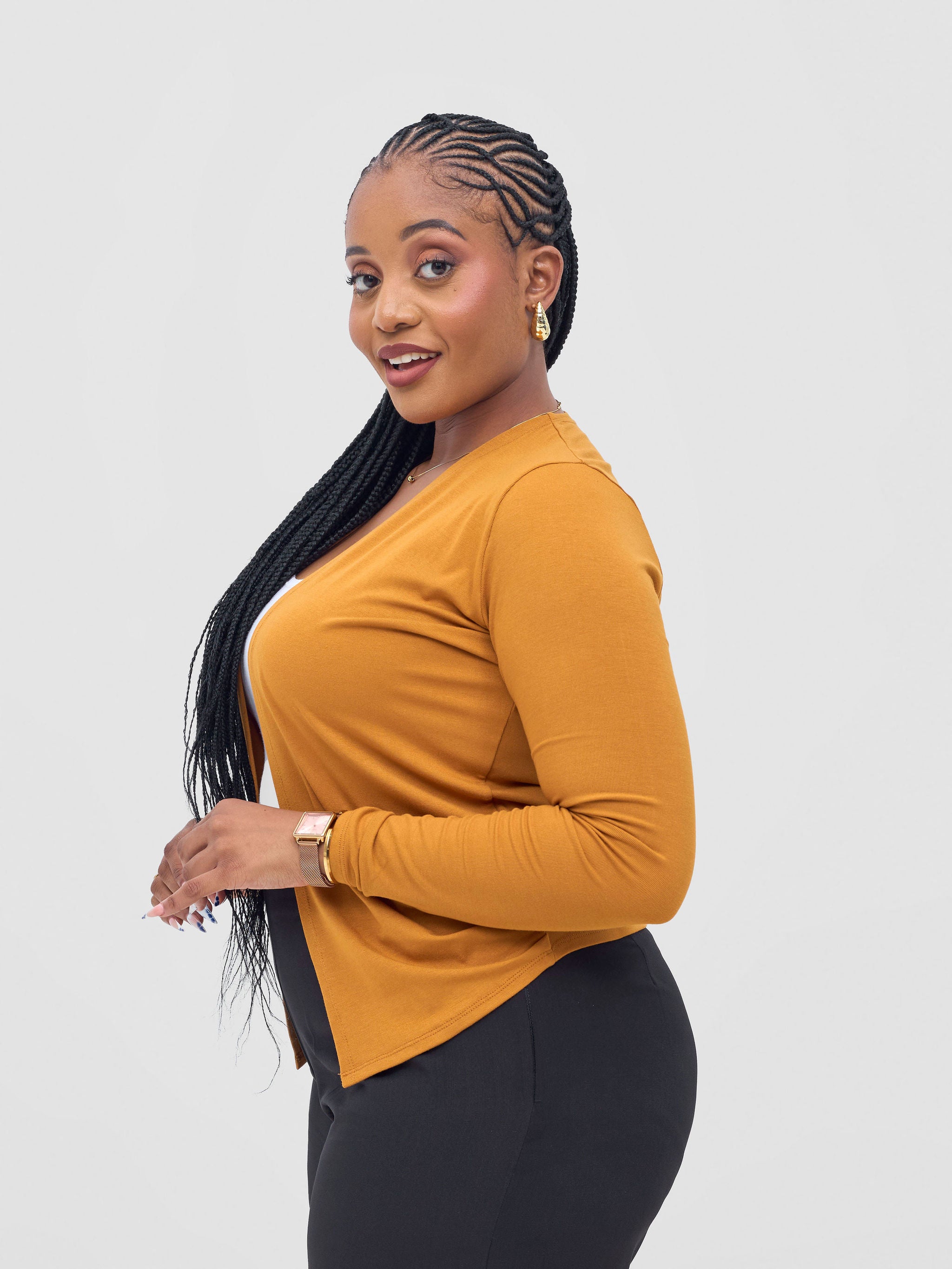 Vivo Basic Sienna Waterfall - Dark Mustard