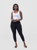 Vivo Basic Capri Leggings - Black