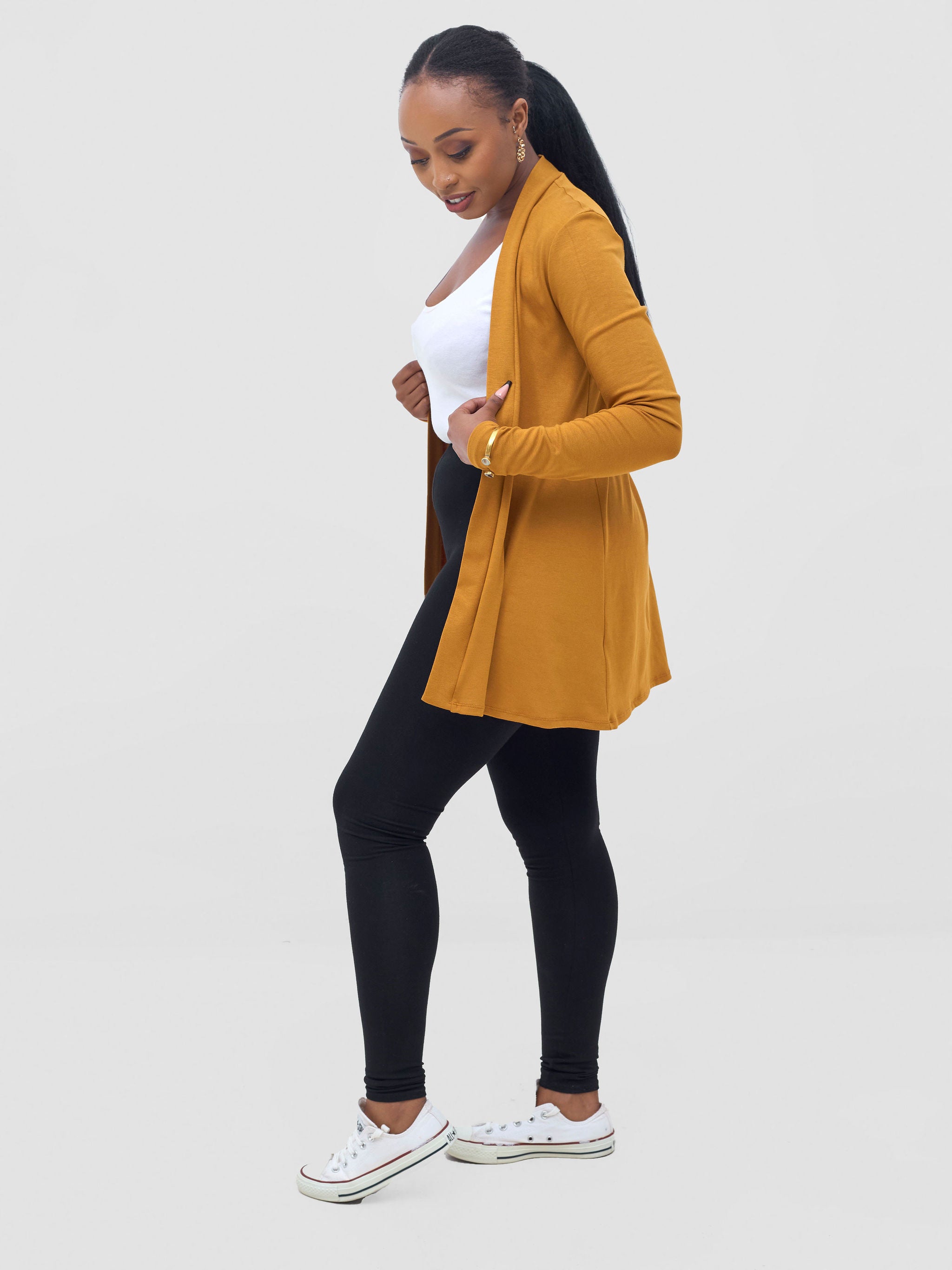 Vivo Basic Waterfall - Dark Mustard