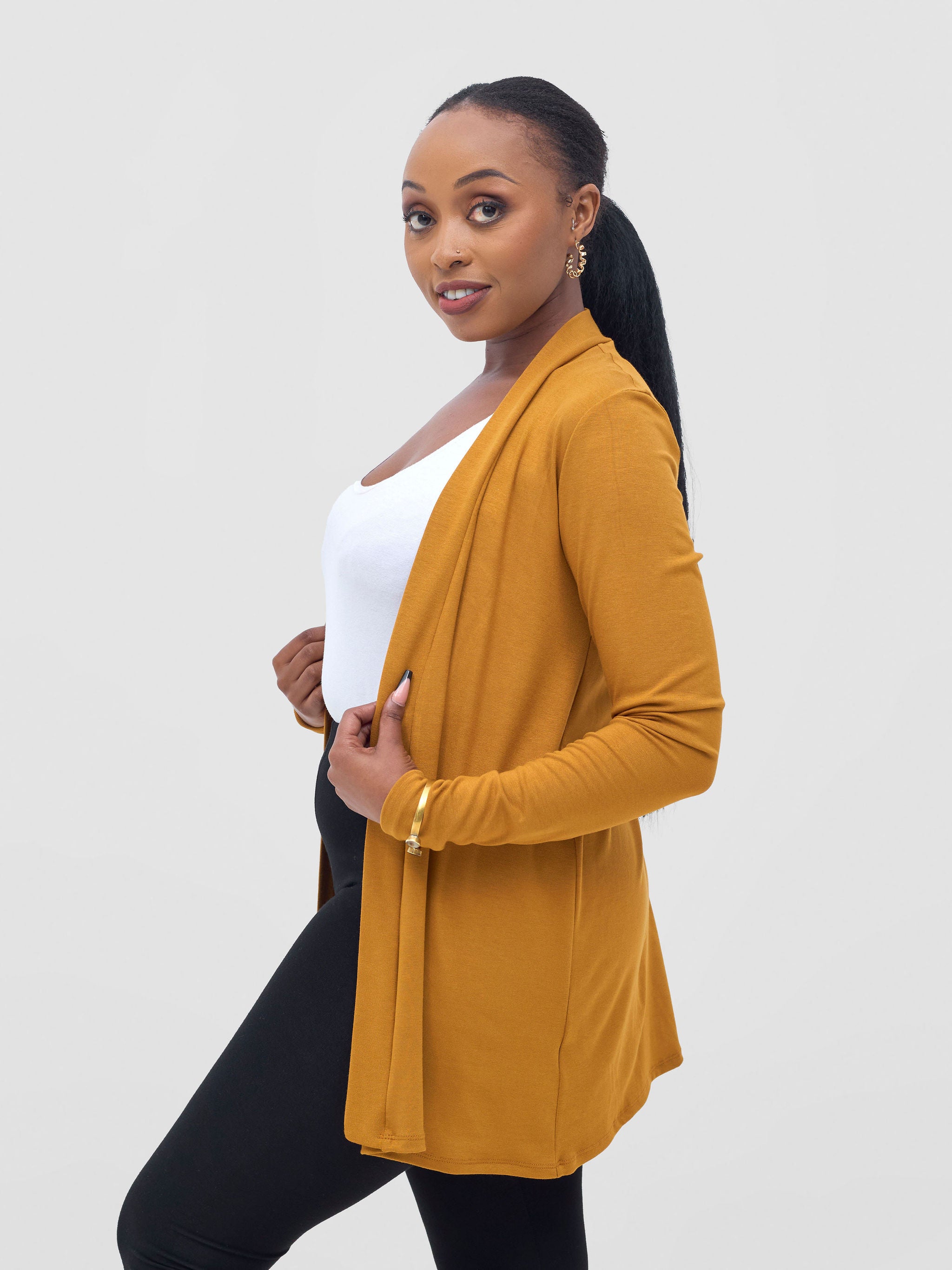 Vivo Basic Waterfall - Dark Mustard