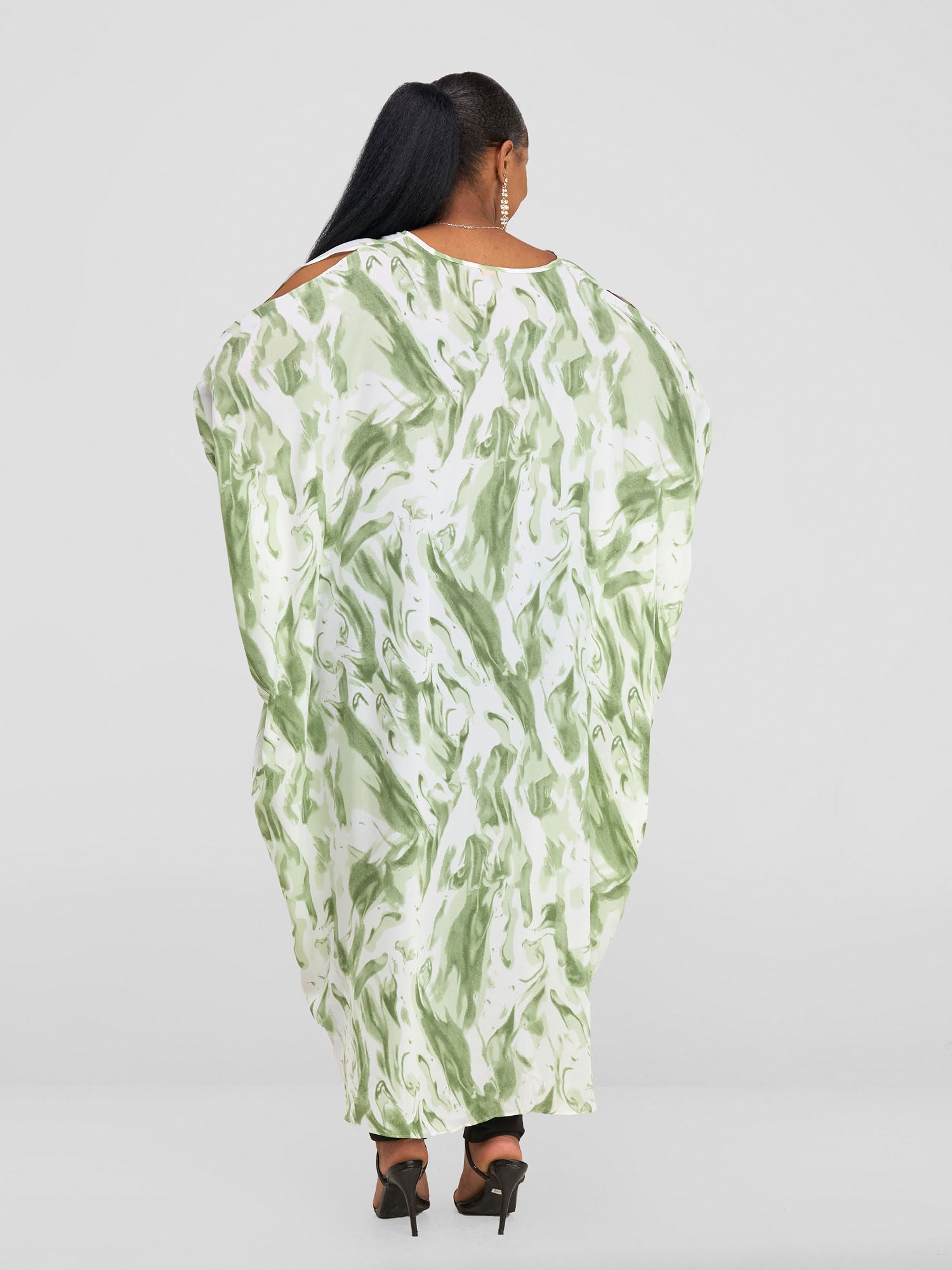 Vivo X Essence High Low Top - Green / White Print