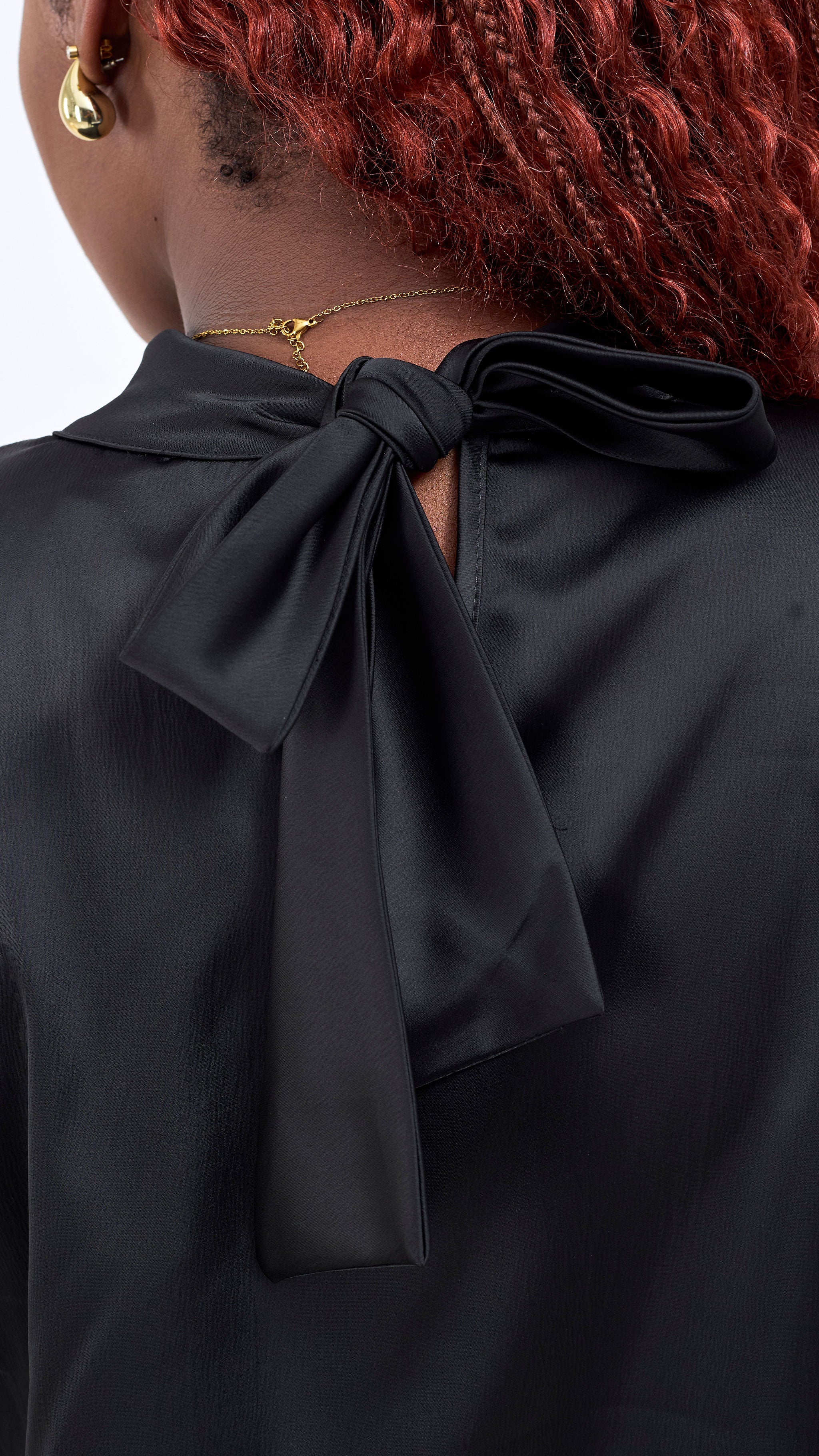 Vivo Takali Frilled Midi Dress - Black