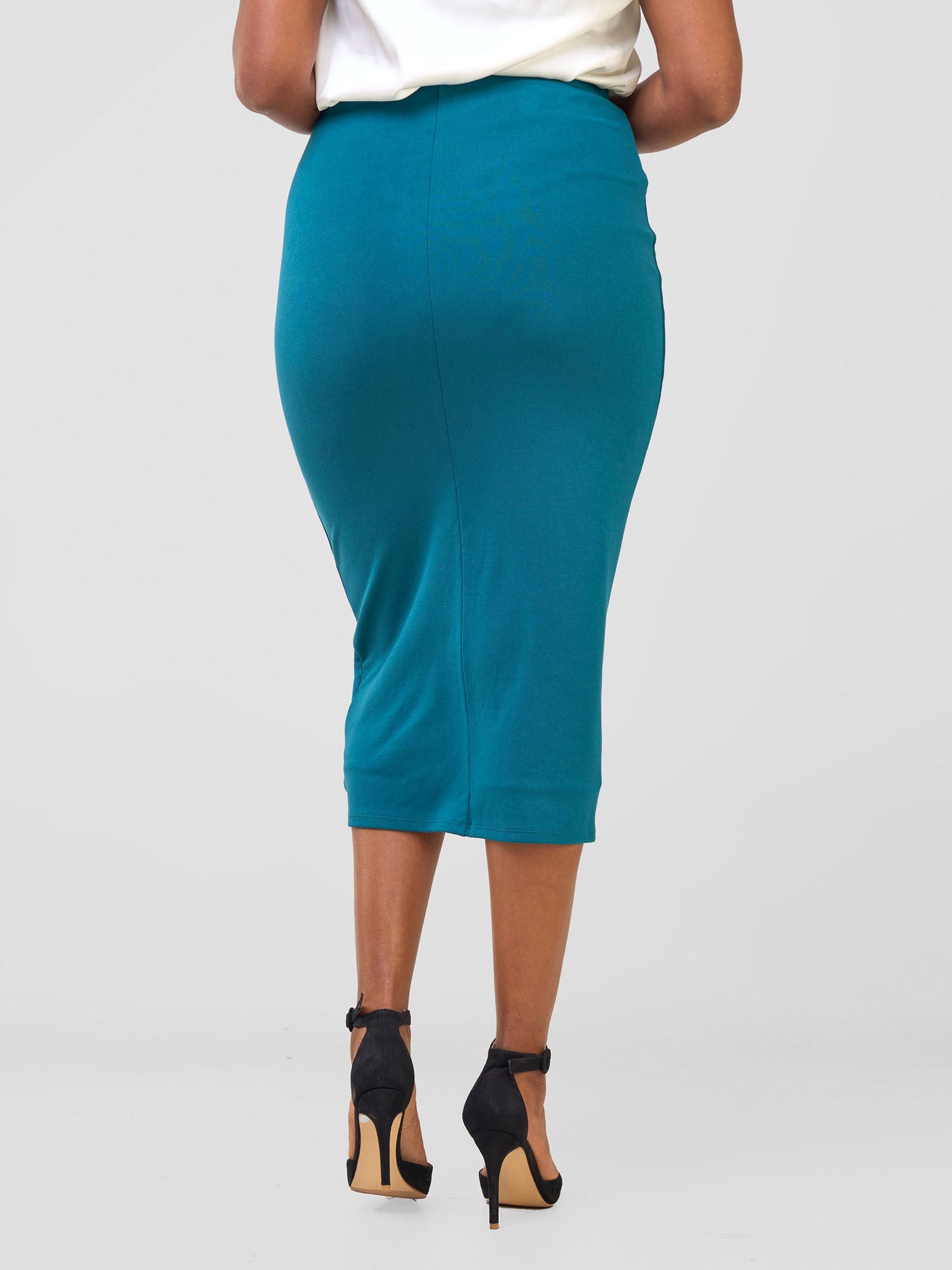 Vivo Basic Lined Capri Skirt - Teal Green