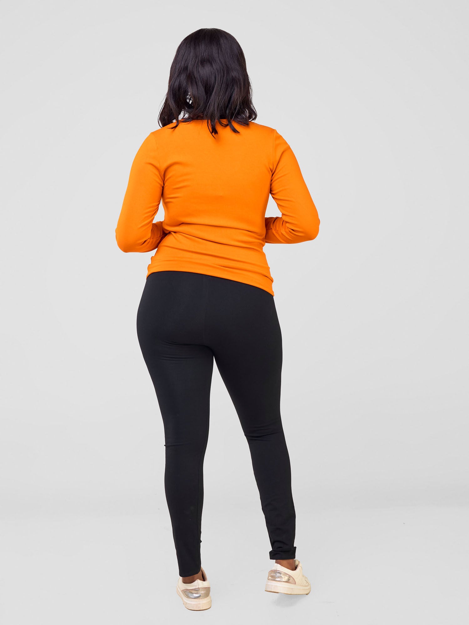 Vivo Basic Val Long Sleeve Top - Orange