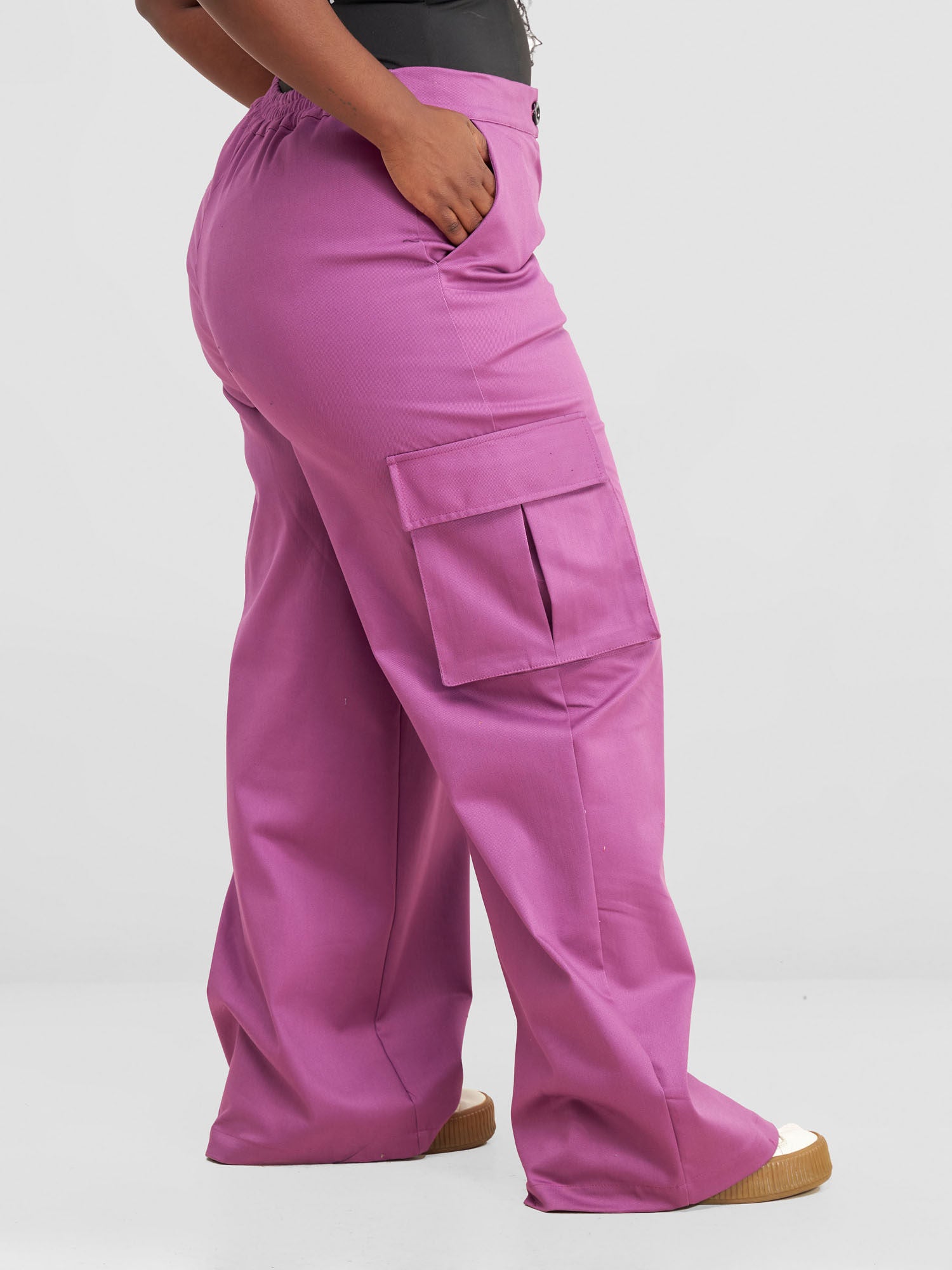 Zoya Sitawi Cargo Pants - Purple