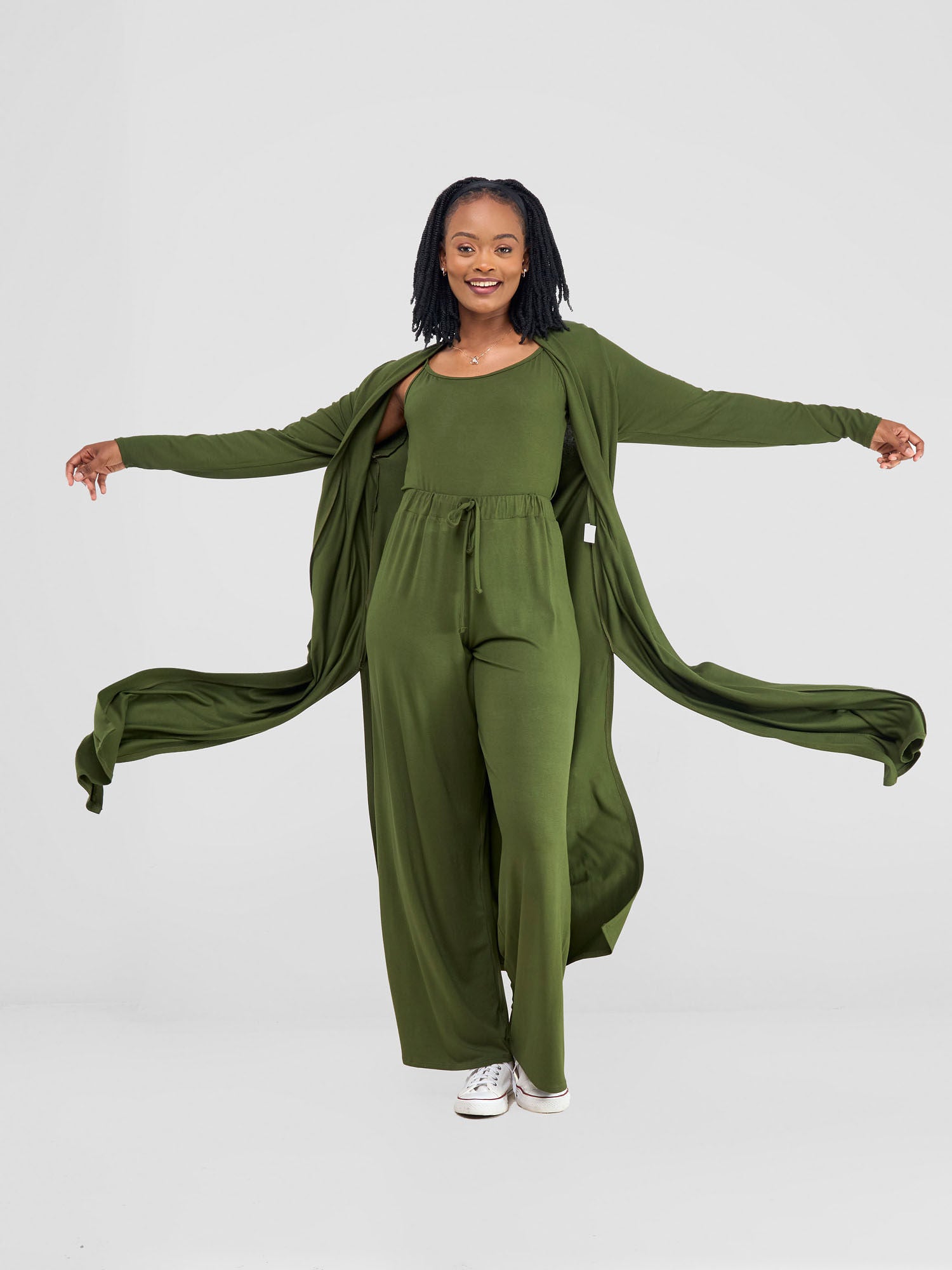 Safari Long Sleeve Waterfall - Hunters
