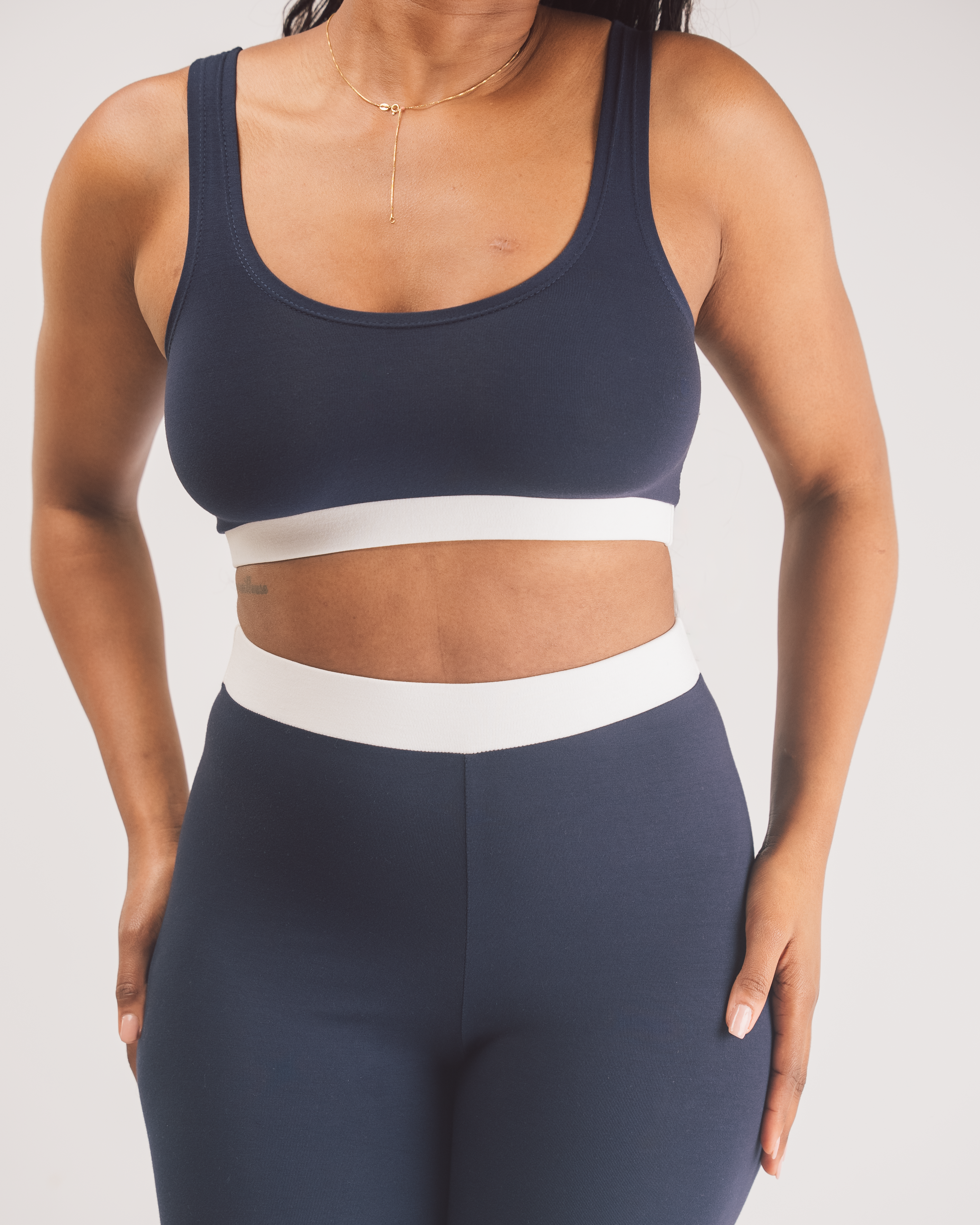 Vivo X This Is Essential Leggings - Navy Blue / White