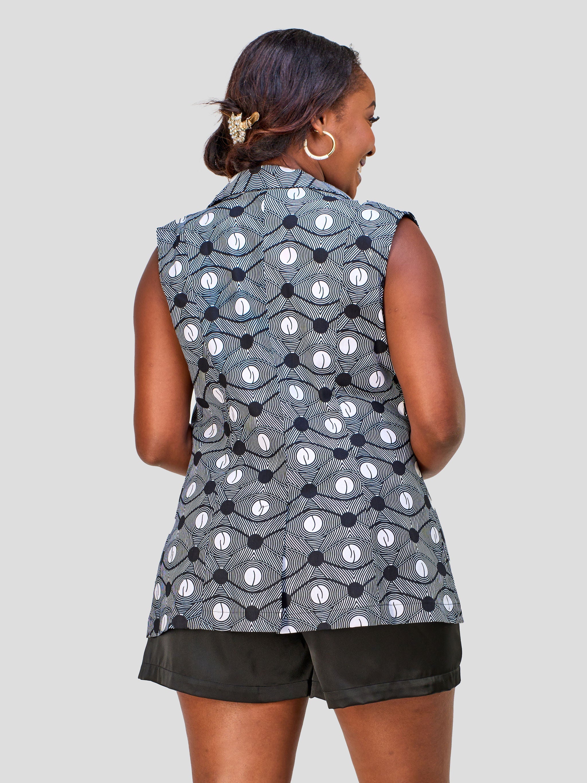 Vivo Safari Sleeveless Blazer - Marula