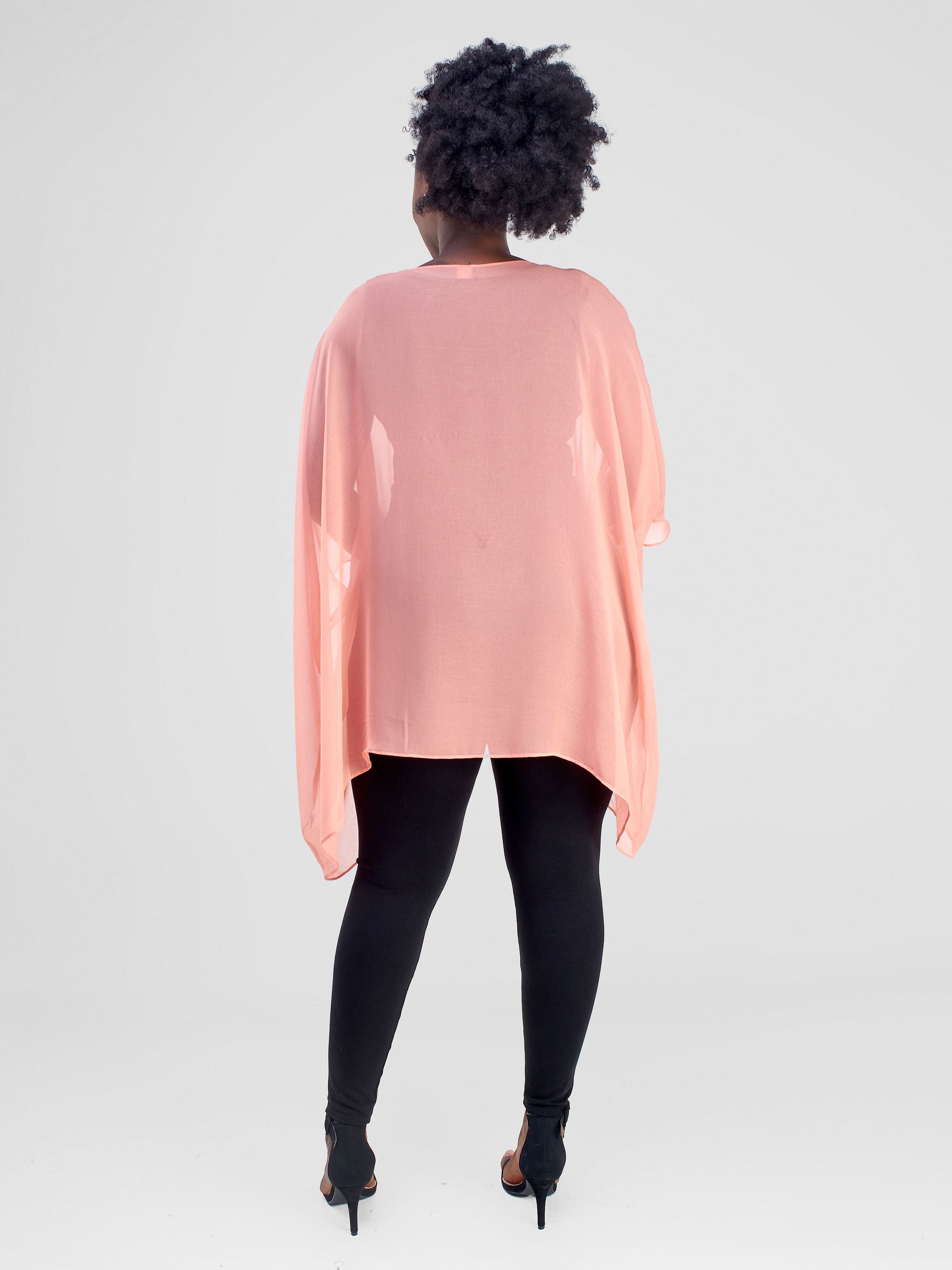 Vivo Basic Liv Chiffon Top - Coral