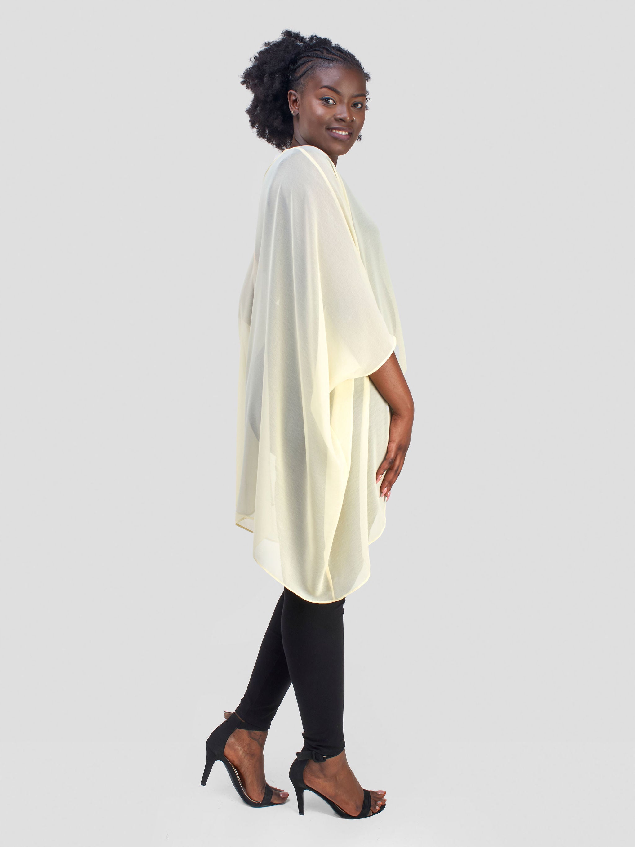 Vivo Basic Liv Chiffon Top - Corn Yellow