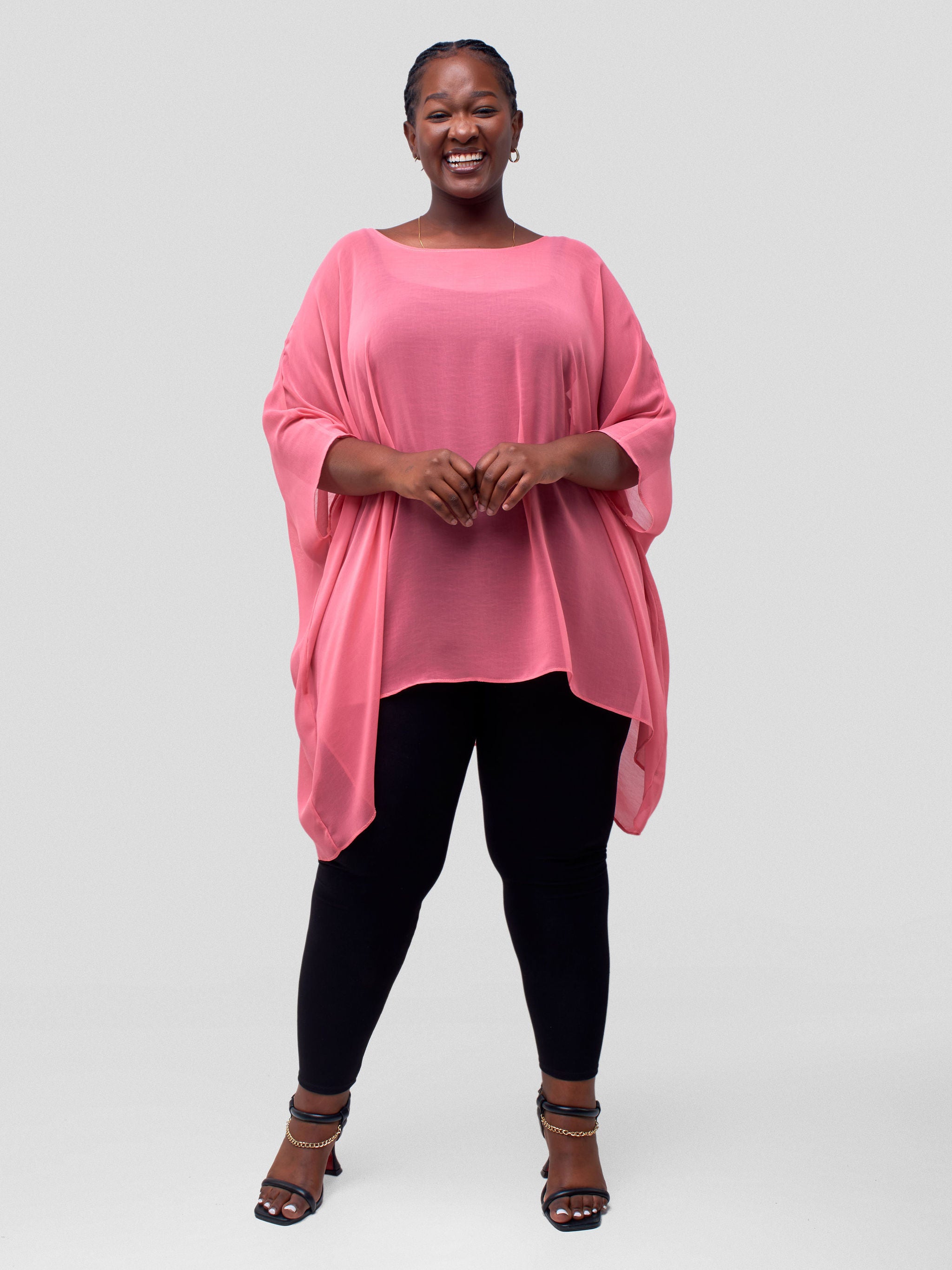 Vivo Basic Liv Chiffon Top - Watermelon