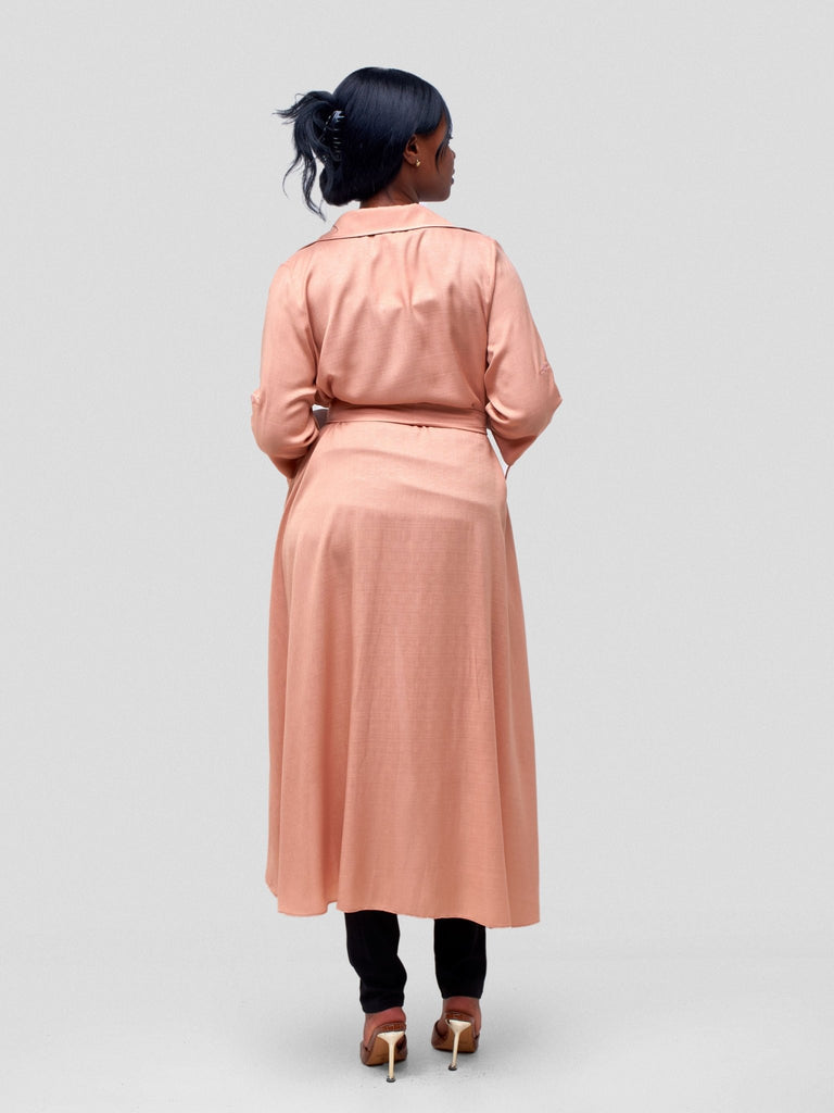 Vivo Ava 3/4 Sleeve Kimono - Coral - Shopzetu