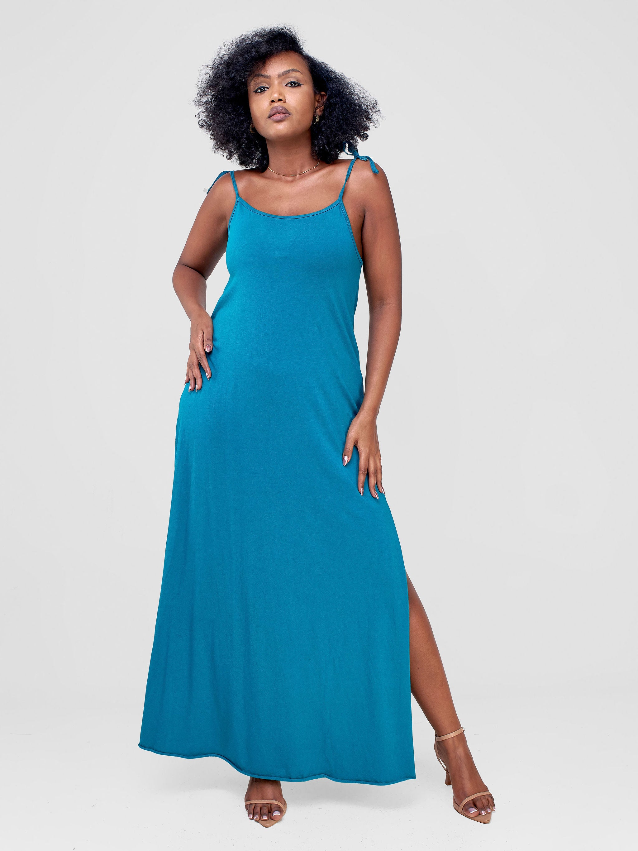 Zoya Chill Strappy Maxi Dress - Teal