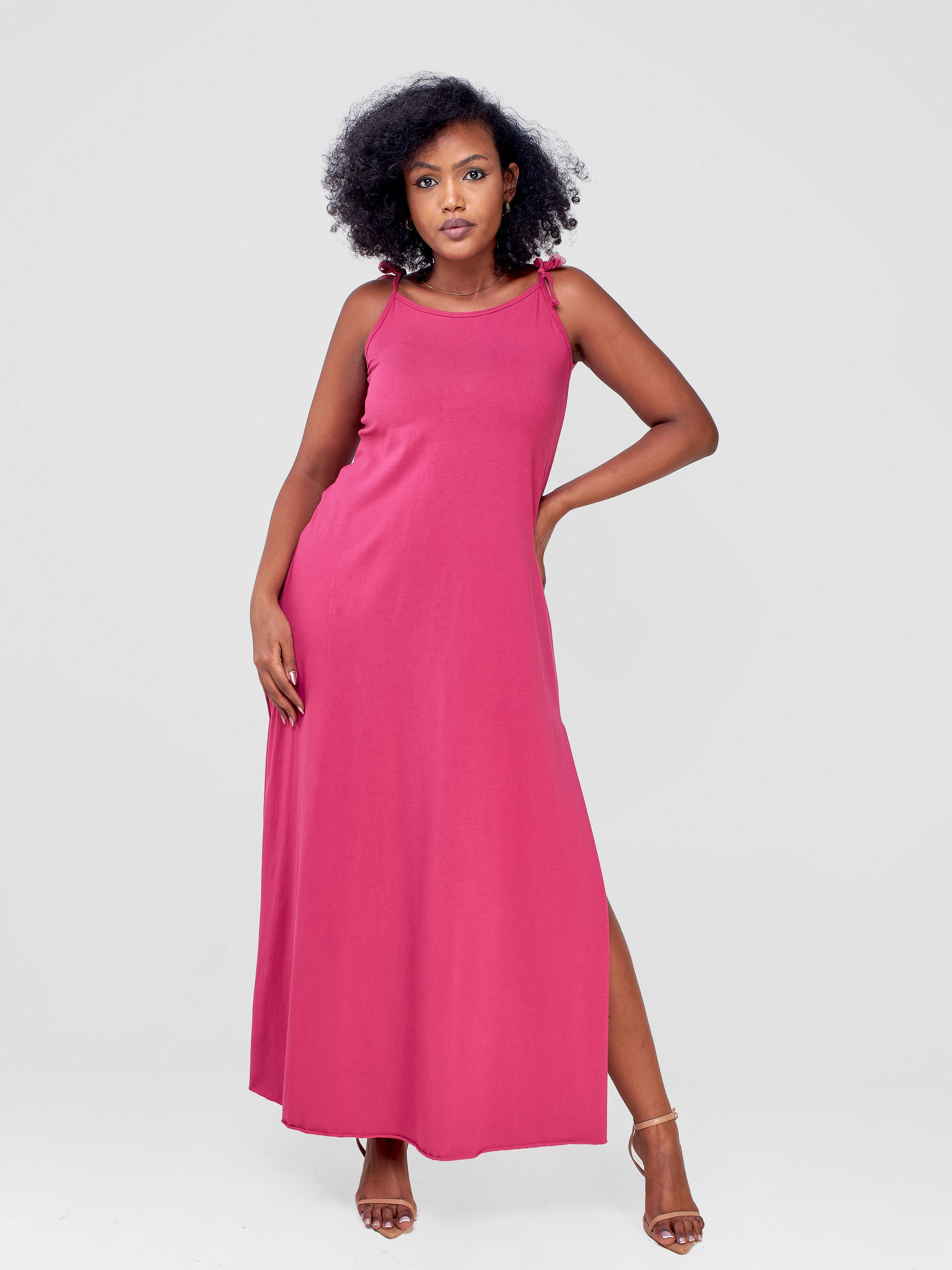 Zoya Chill Strappy Maxi Dress - Fuschia